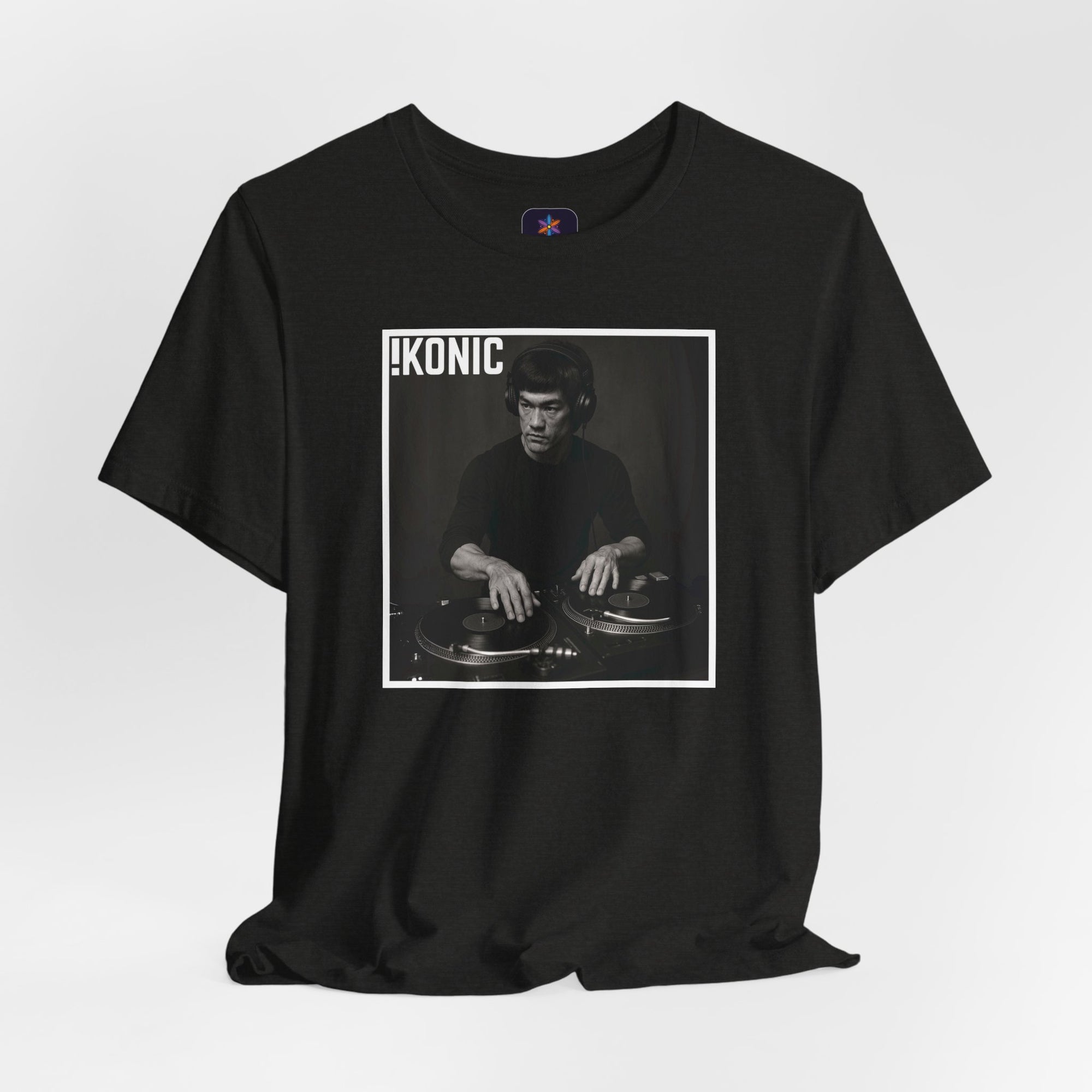 IKONIC Unisex Jersey Tee - Casual Graphic Top for Sports Fans, Everyday Wear, Gift for Him/Her, Street Style Fashion, Bruce The DJ