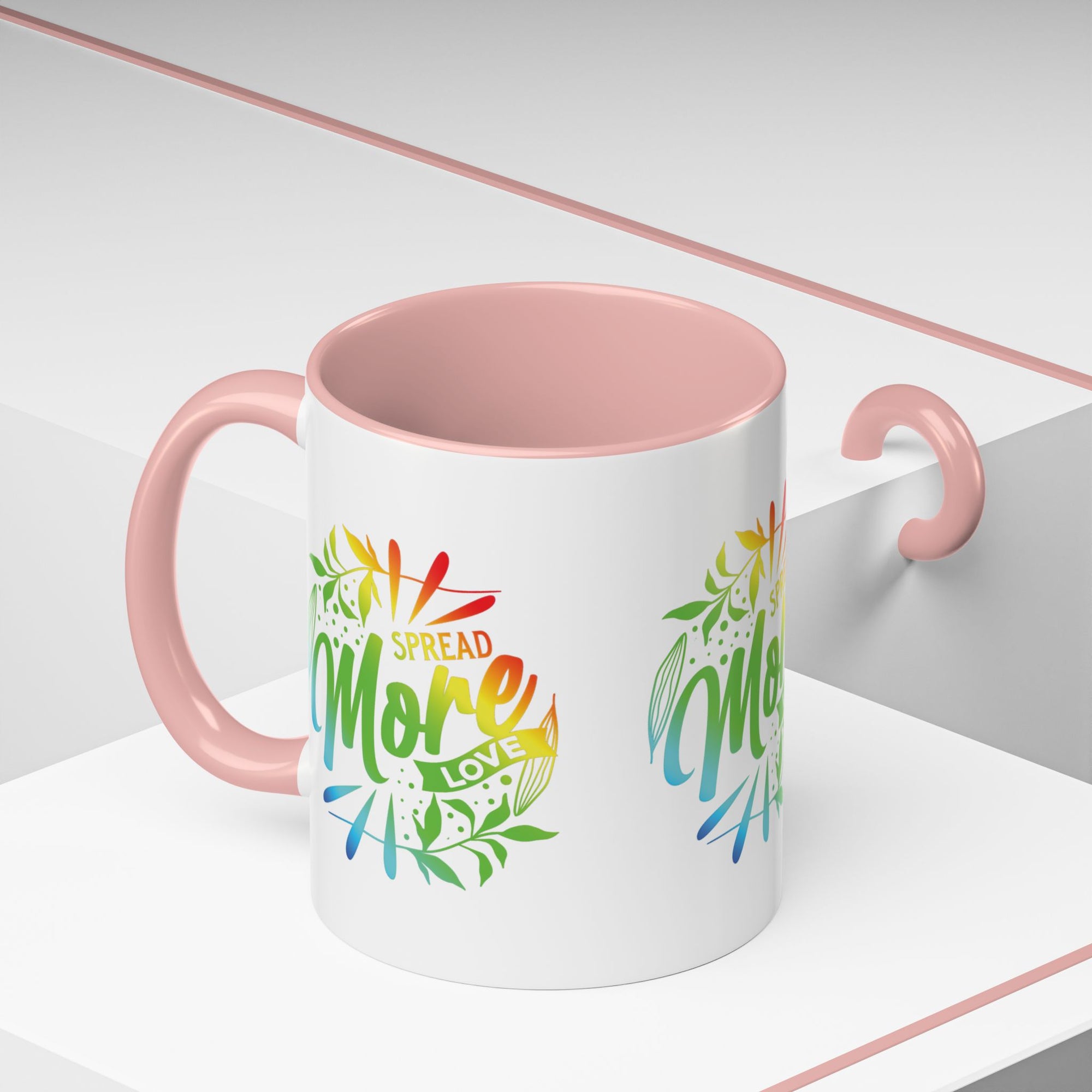 Spread more Love Accent Coffee Mug - Inspirational Design