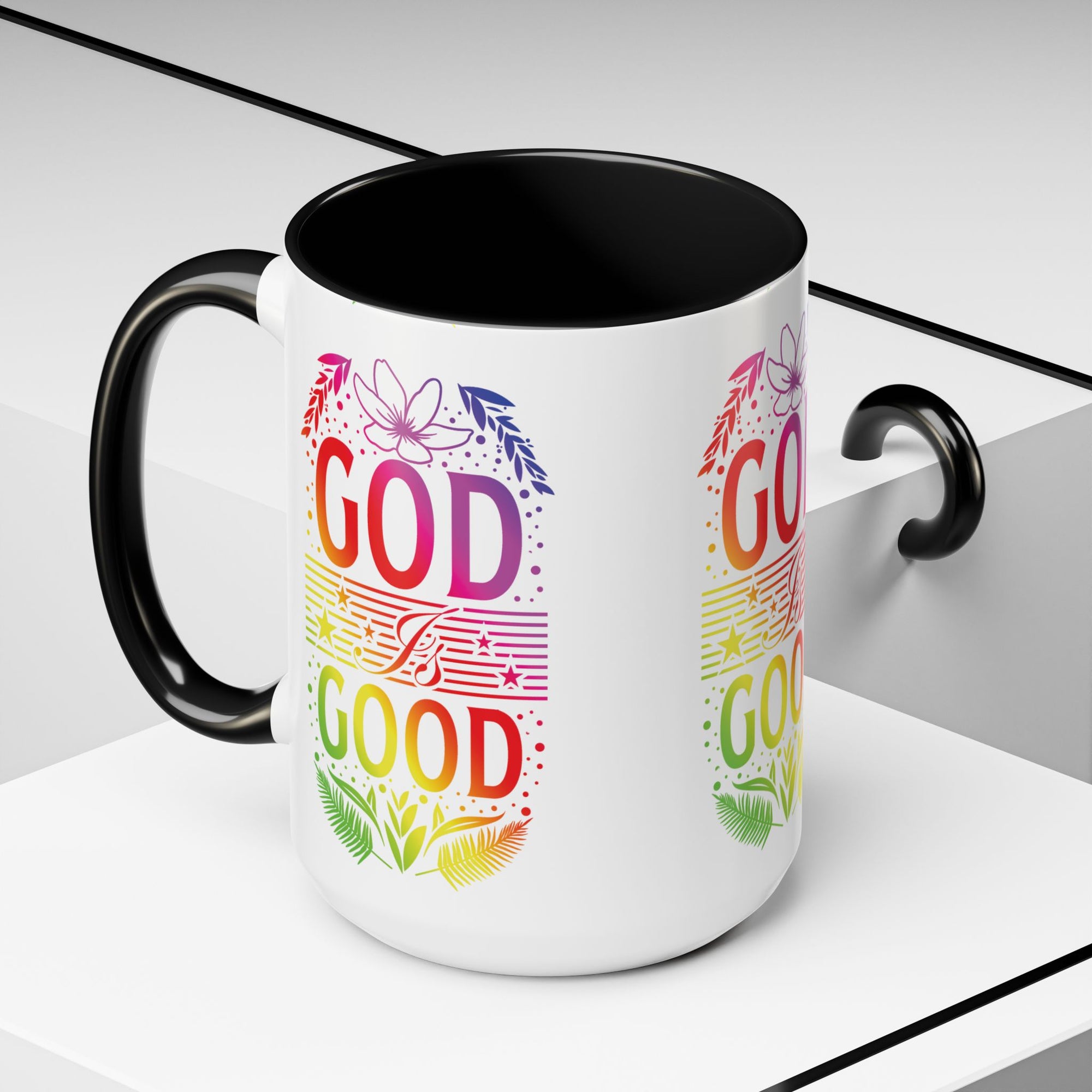 God is Good Accent Coffee Mug - Inspirational Design