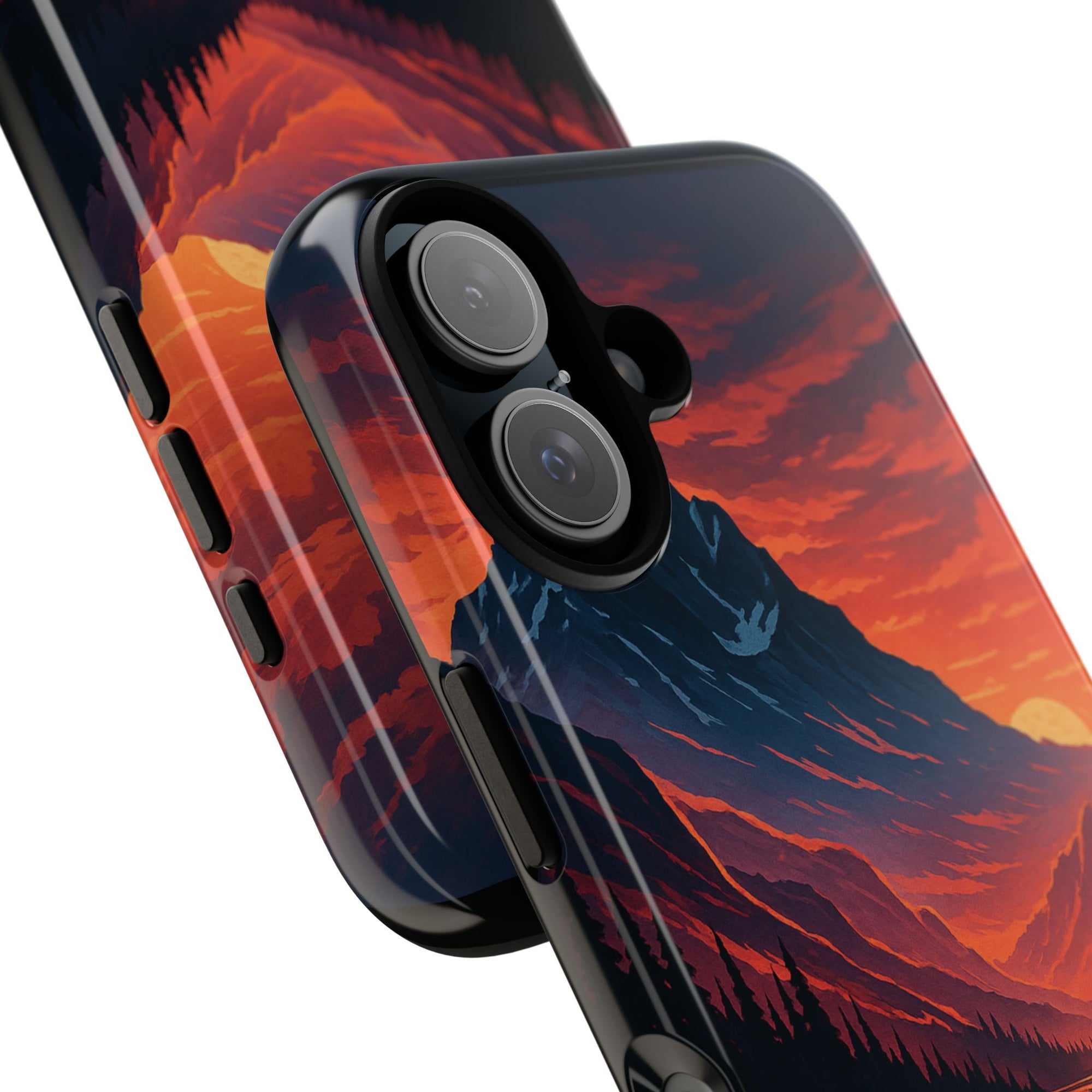 Mountain Sunset Phone Case, Nature Inspired Case, Tough Cases, Gift for Adventurers, Phone Accessories