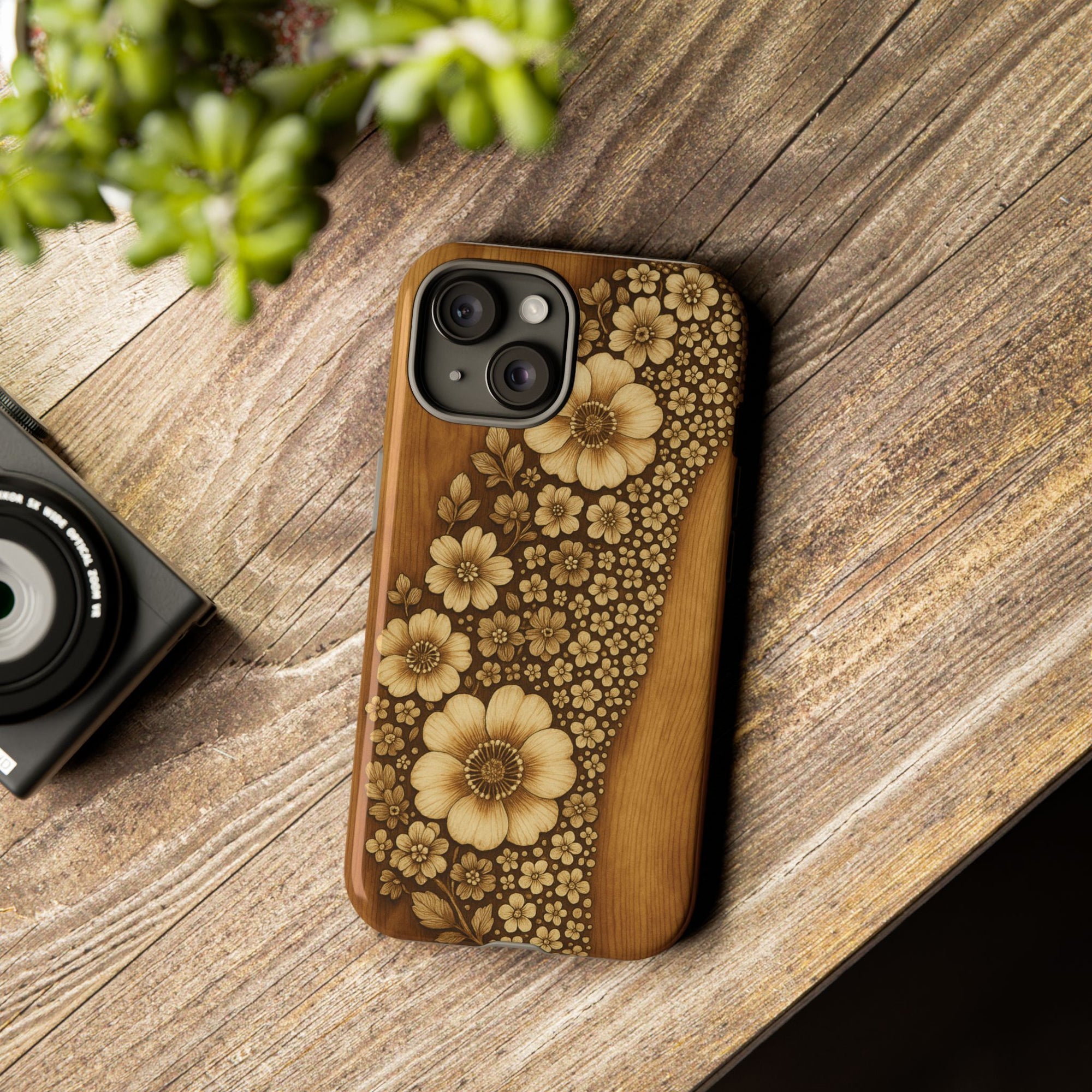 Floral Phone Case - Tough Cases, Protective Cover, Floral Design, Nature Lover Gift, Phone Accessory, Trendy Gadget