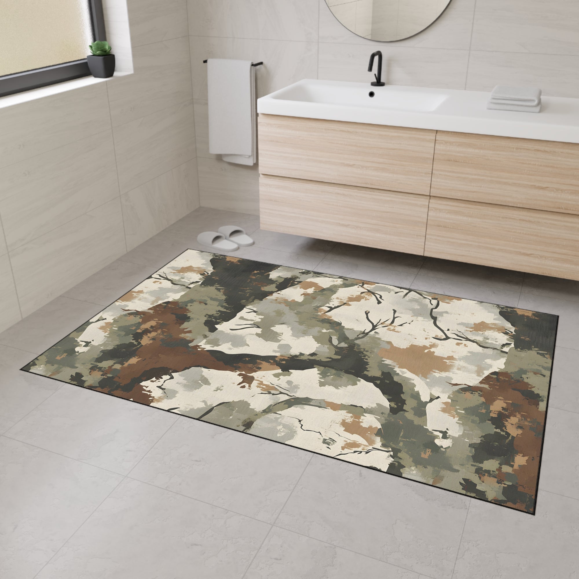 Camo Heavy Duty Floor Mat - Durable & Stylish Home Decor for Indoor/Outdoor Use