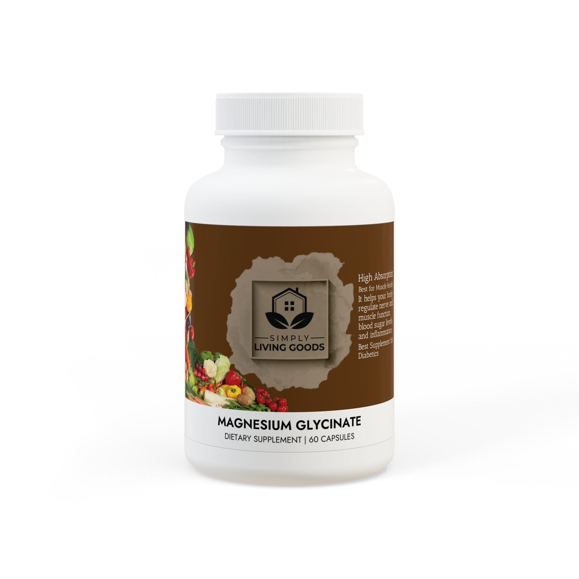 Magnesium Glycinate Supplement (60 Capsules)