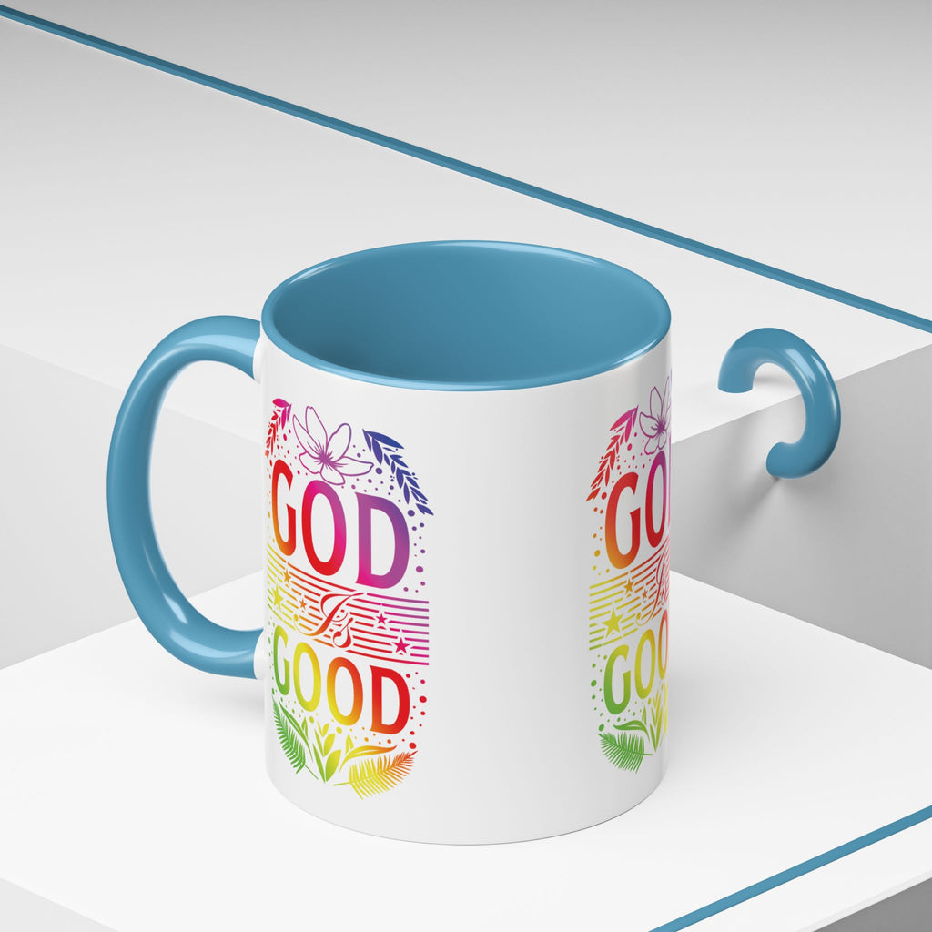 God is Good Accent Coffee Mug - Inspirational Design