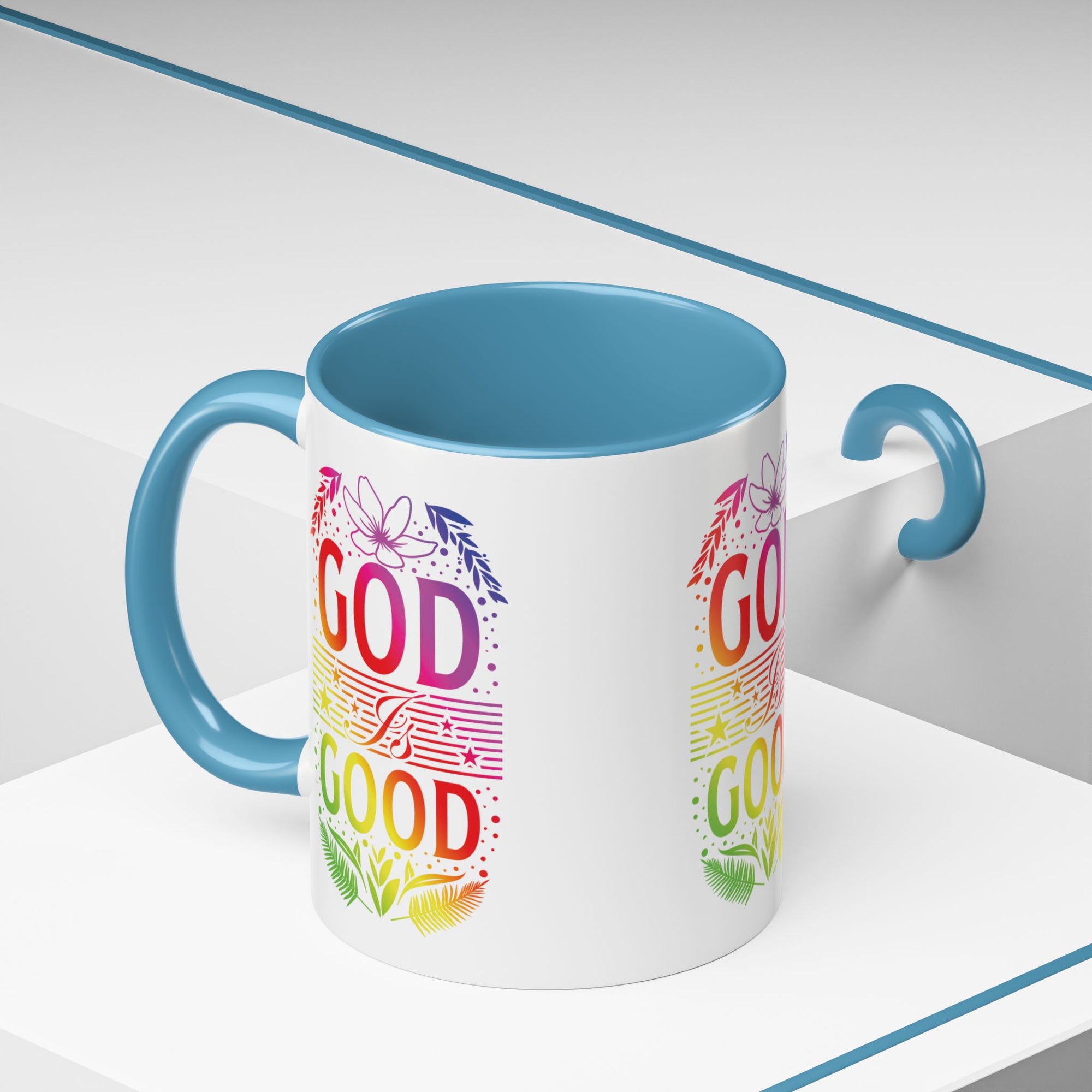 God is Good Accent Coffee Mug - Inspirational Design
