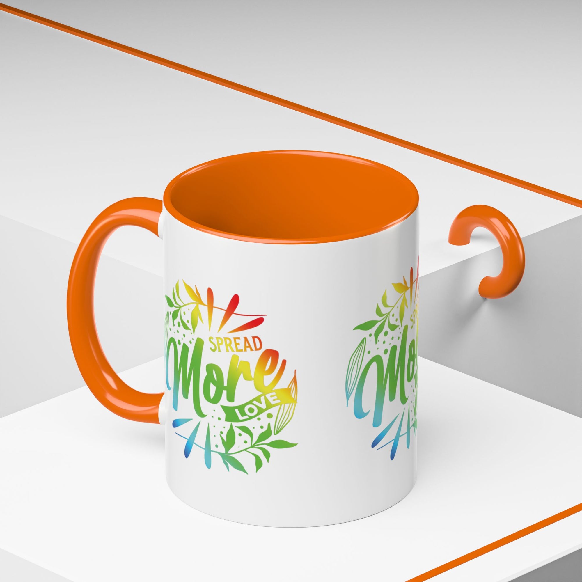 Spread more Love Accent Coffee Mug - Inspirational Design