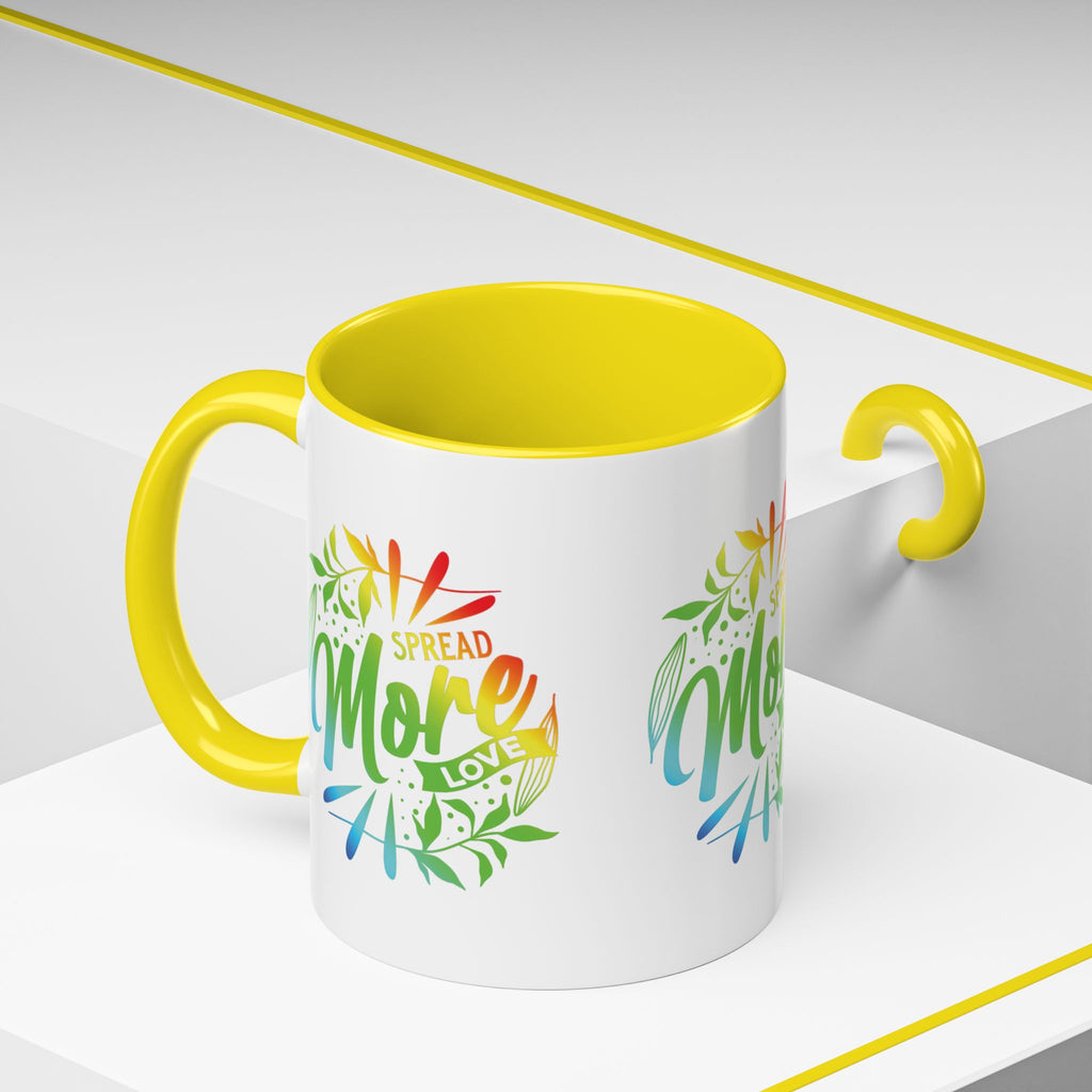 Spread more Love Accent Coffee Mug - Inspirational Design
