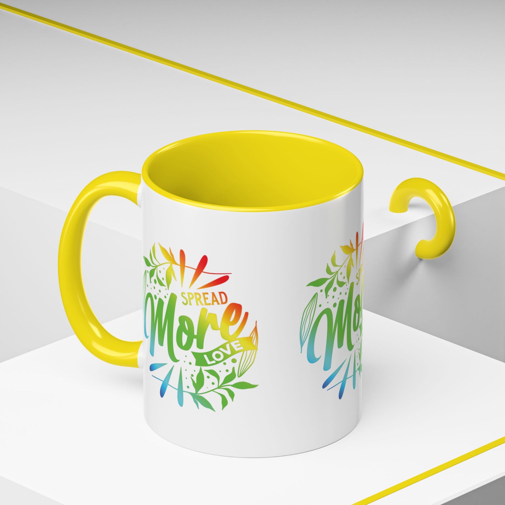 Spread more Love Accent Coffee Mug - Inspirational Design