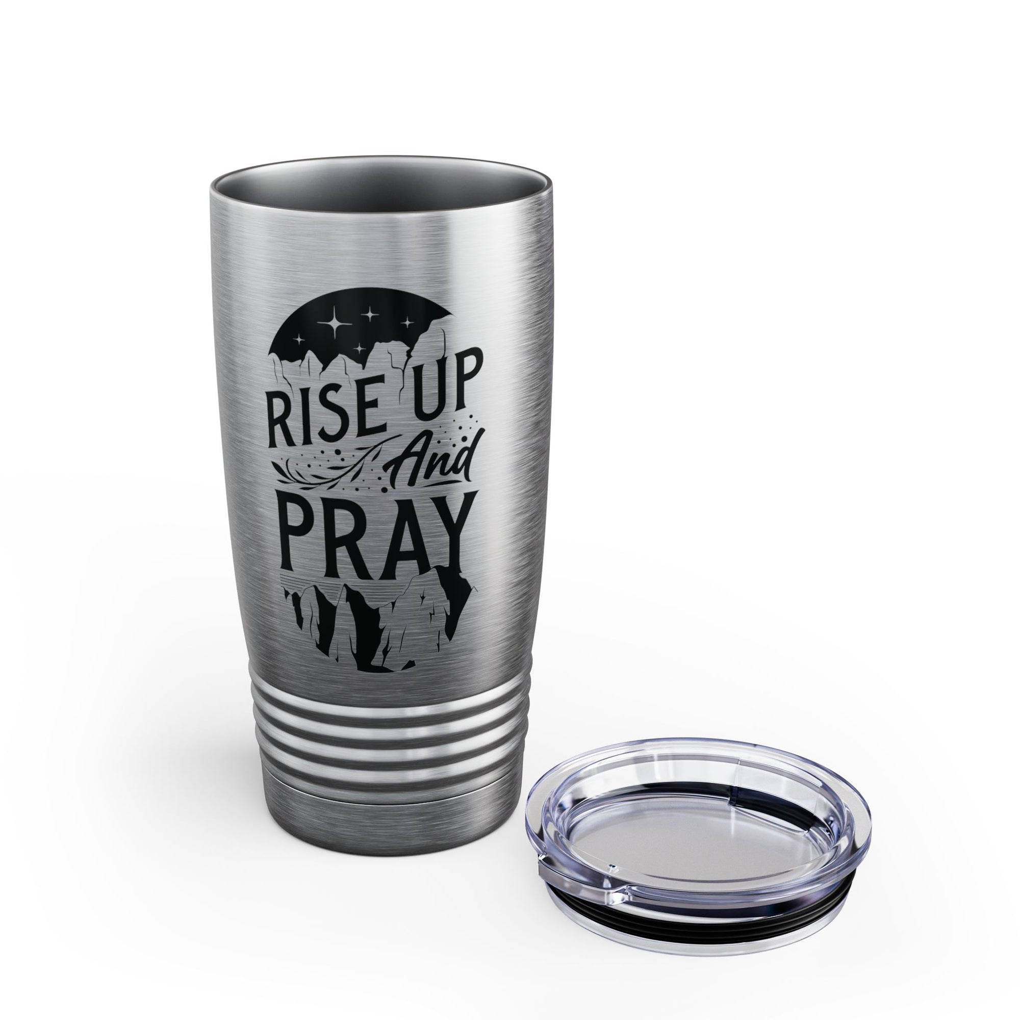 Rise Up and Pray Ringneck Tumbler - 20oz Inspirational Travel Mug