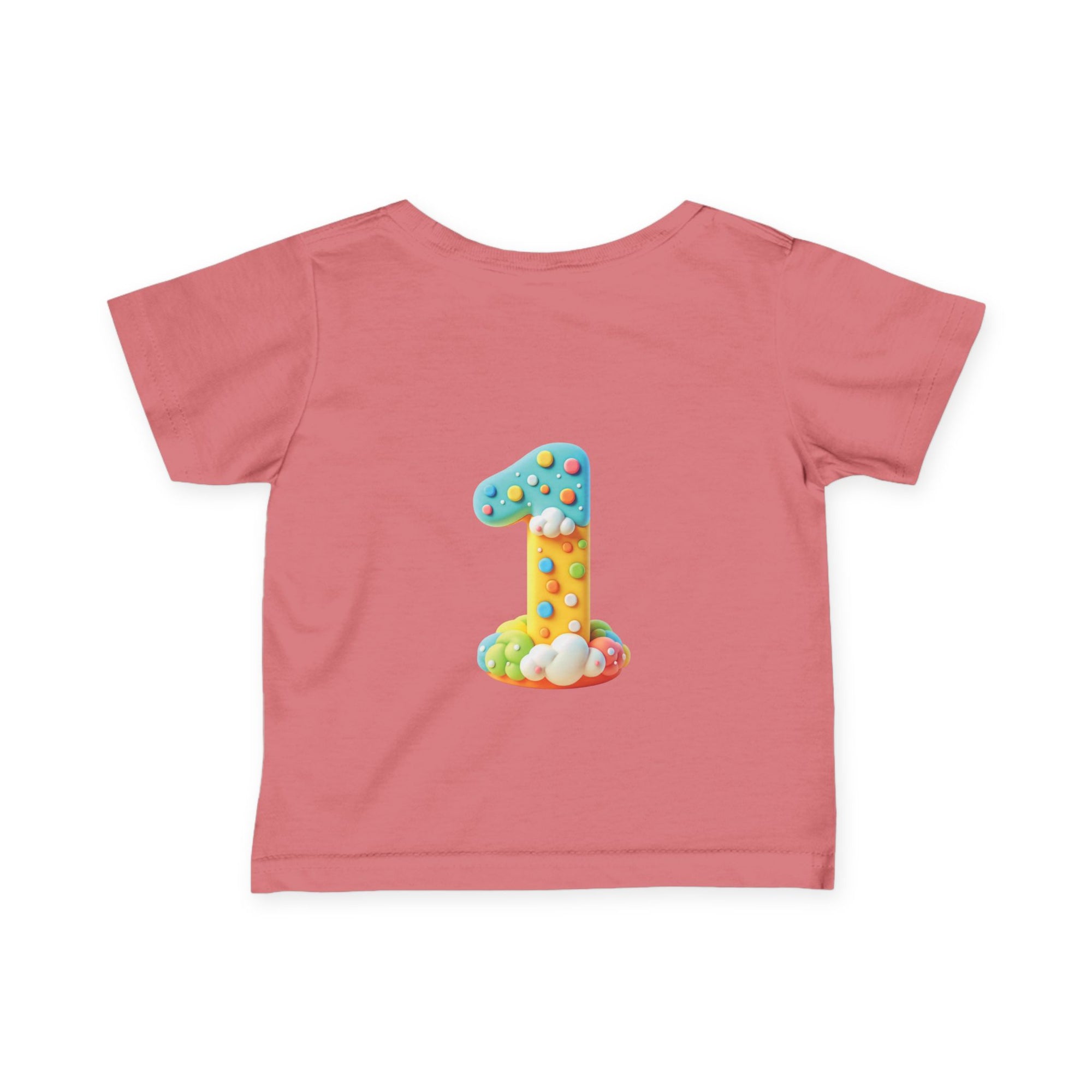 Cute Infant T-Shirt - 'Little Answered Prayer' with Colorful Number 1 Design
