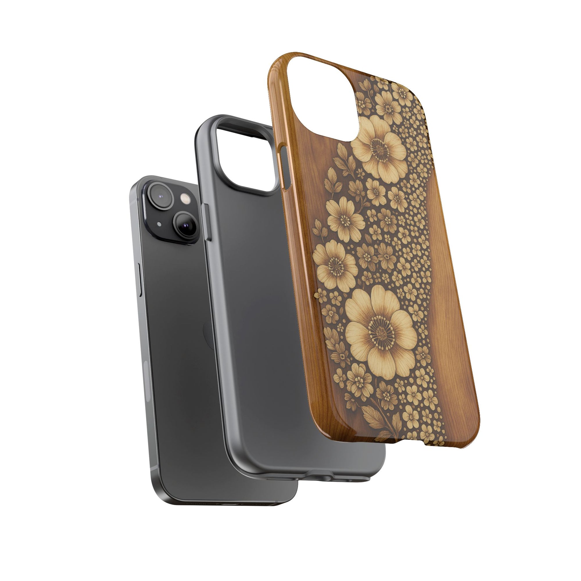 Floral Phone Case - Tough Cases, Protective Cover, Floral Design, Nature Lover Gift, Phone Accessory, Trendy Gadget