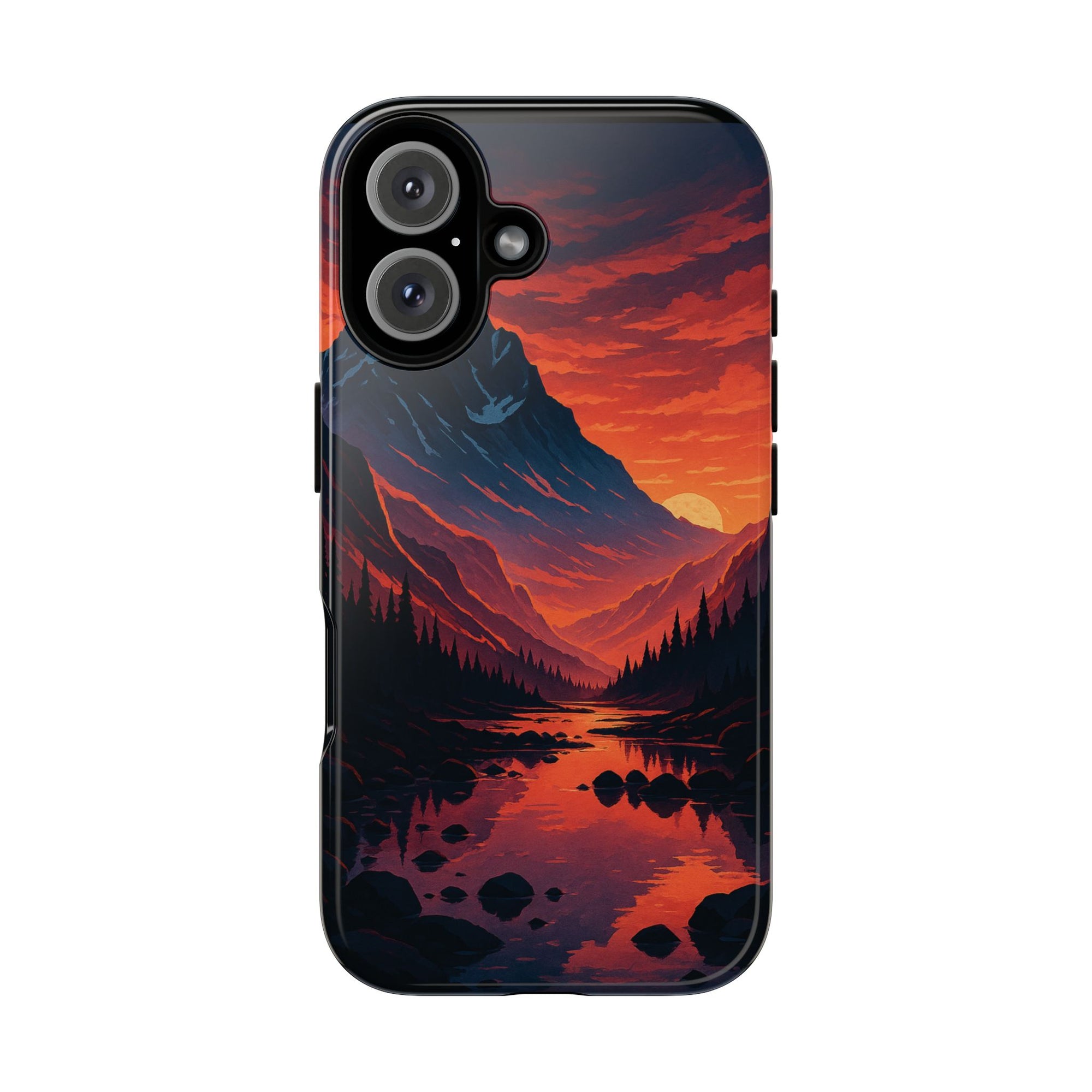 Mountain Sunset Phone Case, Nature Inspired Case, Tough Cases, Gift for Adventurers, Phone Accessories