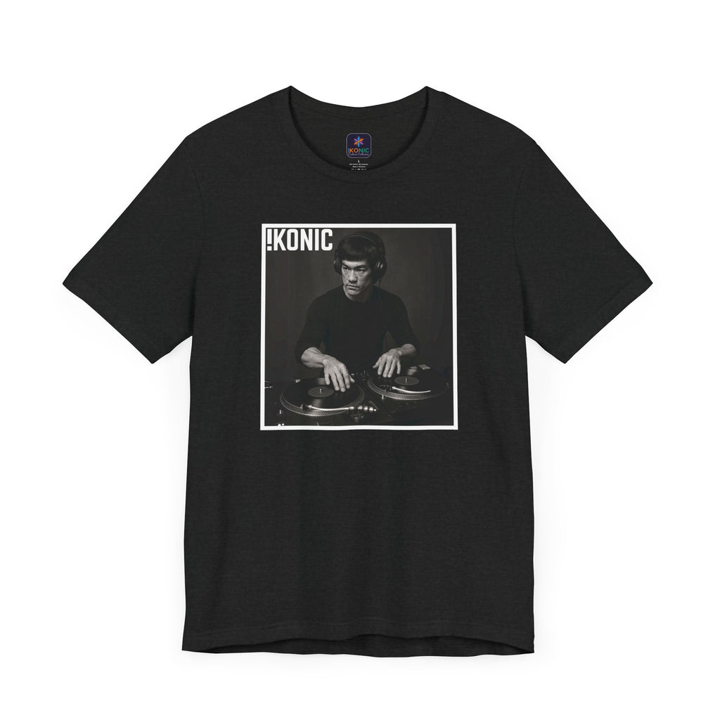 IKONIC Unisex Jersey Tee - Casual Graphic Top for Sports Fans, Everyday Wear, Gift for Him/Her, Street Style Fashion, Bruce The DJ