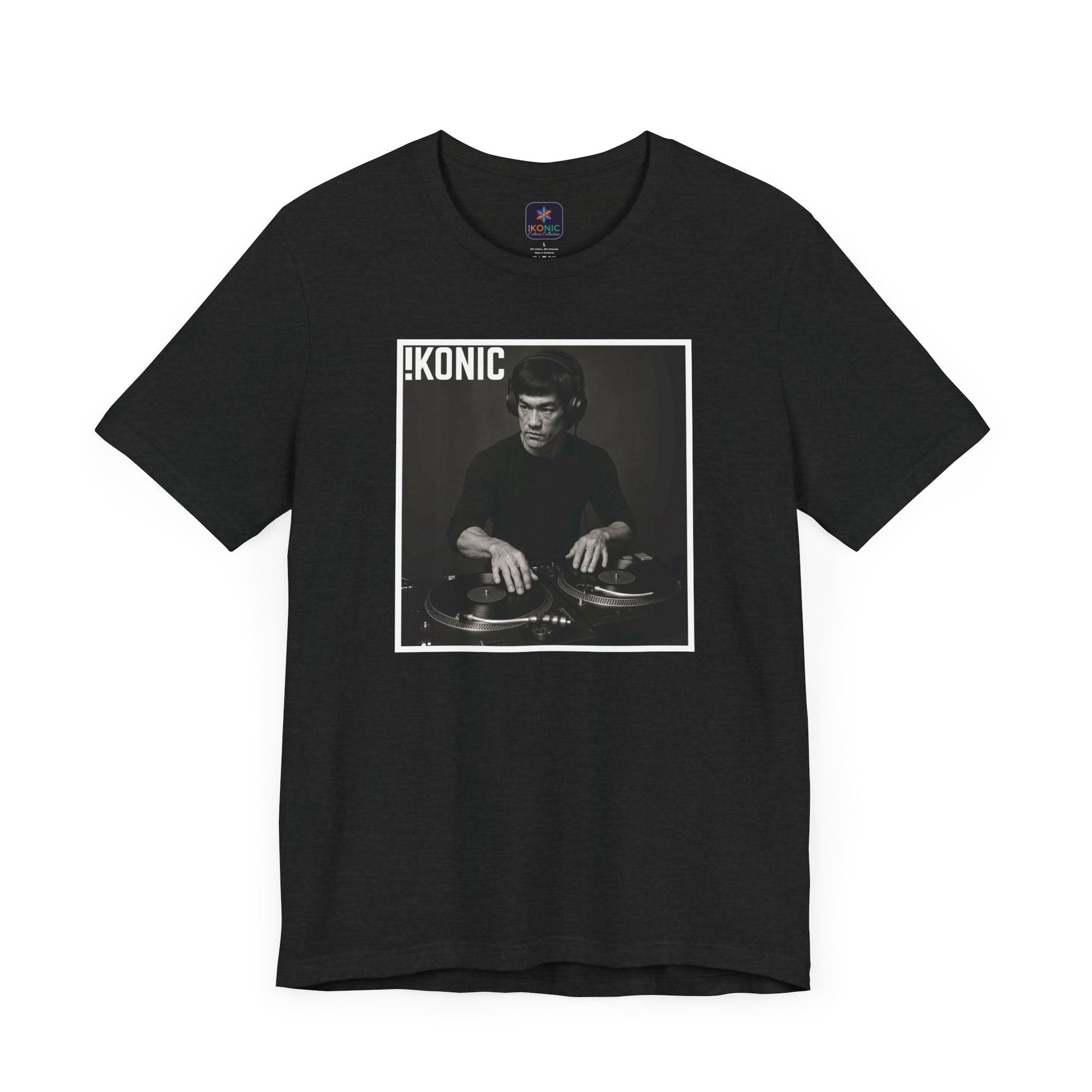 IKONIC Unisex Jersey Tee - Casual Graphic Top for Sports Fans, Everyday Wear, Gift for Him/Her, Street Style Fashion, Bruce The DJ