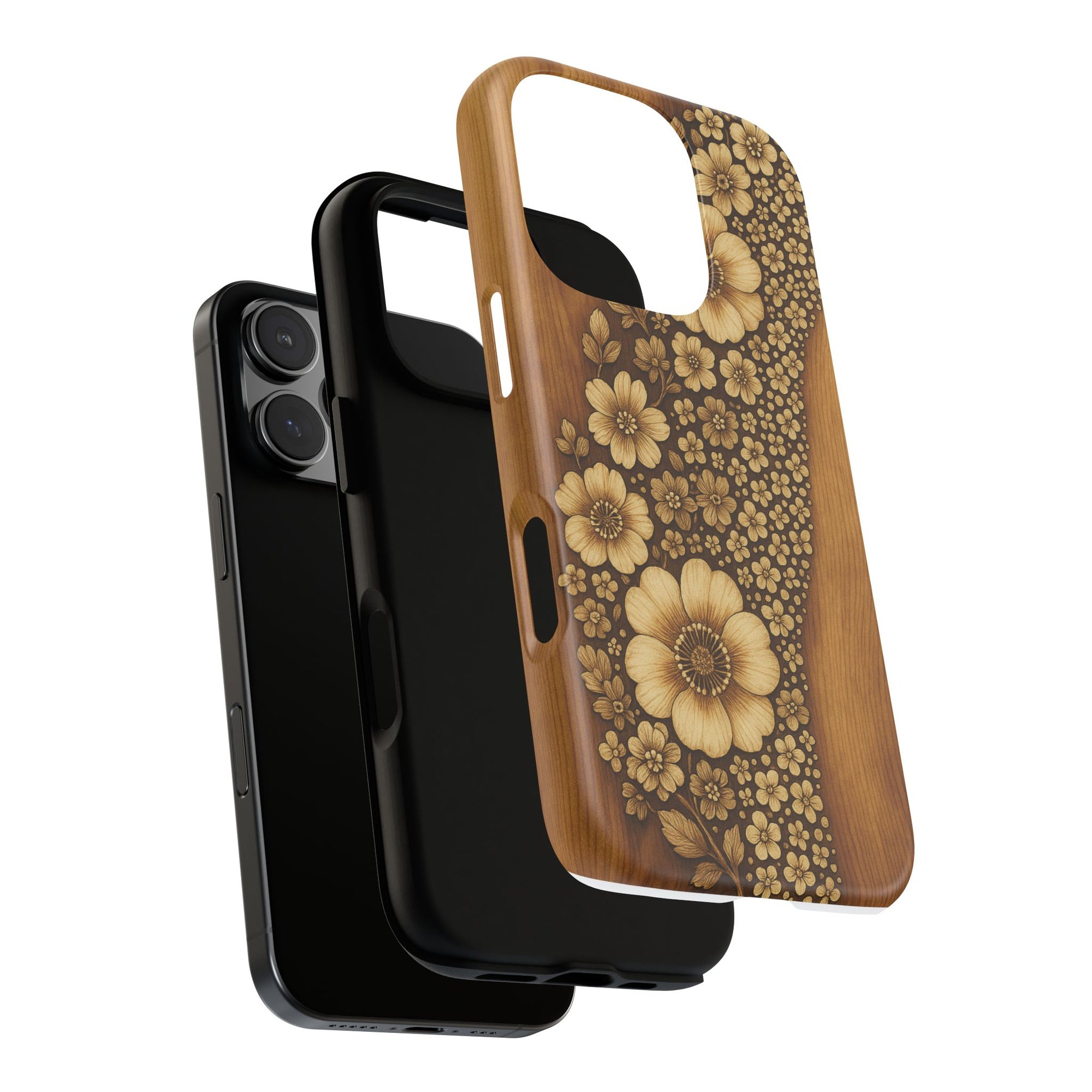 Floral Phone Case - Tough Cases, Protective Cover, Floral Design, Nature Lover Gift, Phone Accessory, Trendy Gadget