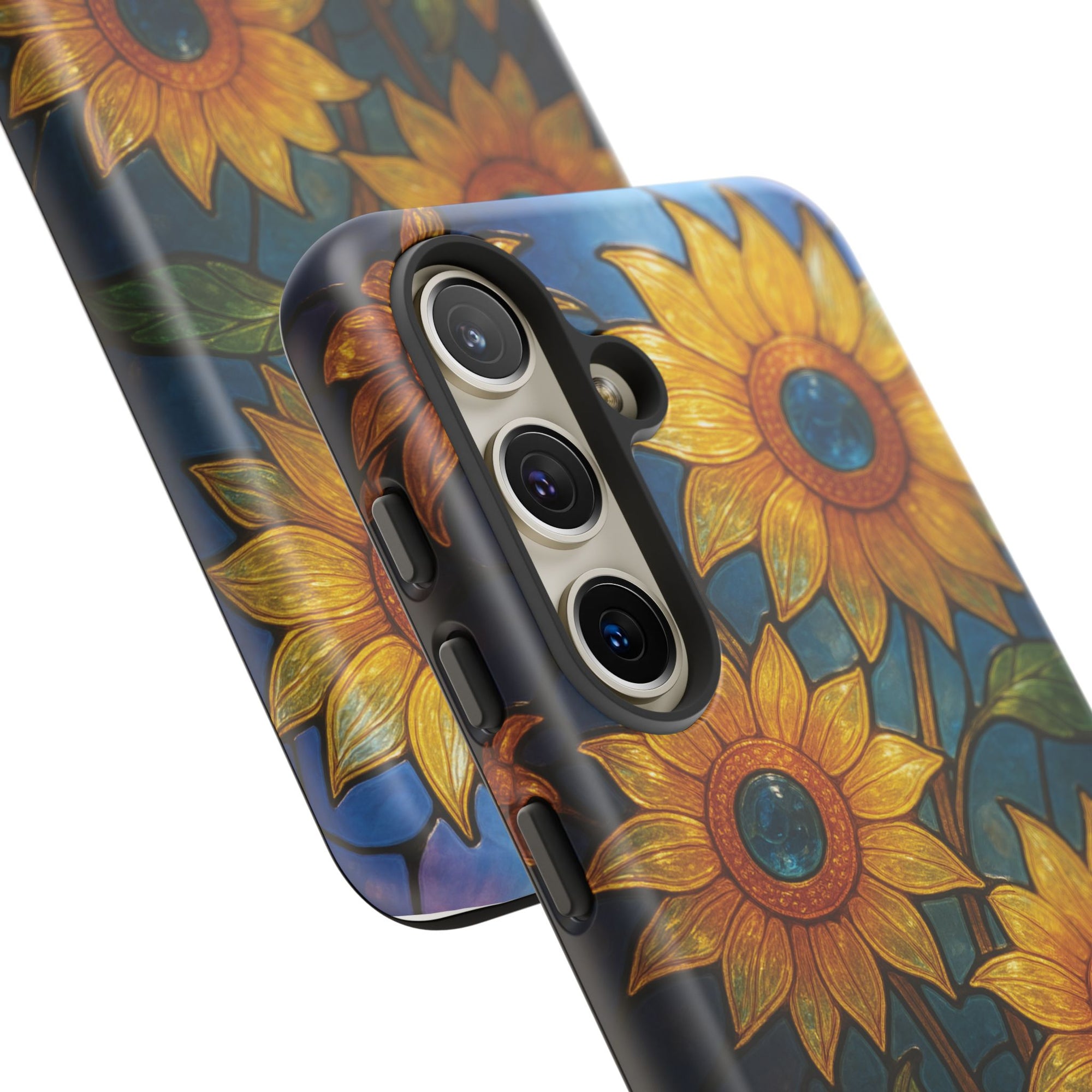 Vibrant Floral Phone Case, Sunflower Design, Tough & Durable Case, Nature Lover Gift, Protective Phone Cover, Spring Aesthetic