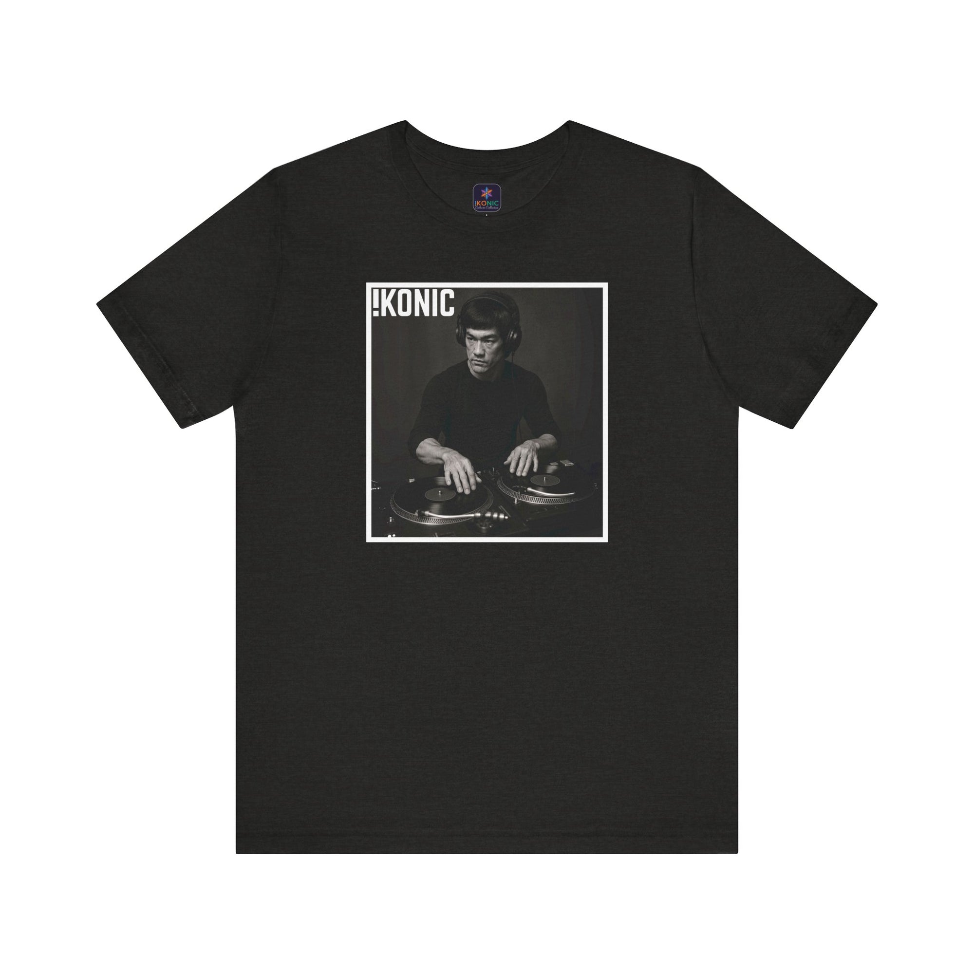 IKONIC Unisex Jersey Tee - Casual Graphic Top for Sports Fans, Everyday Wear, Gift for Him/Her, Street Style Fashion, Bruce The DJ
