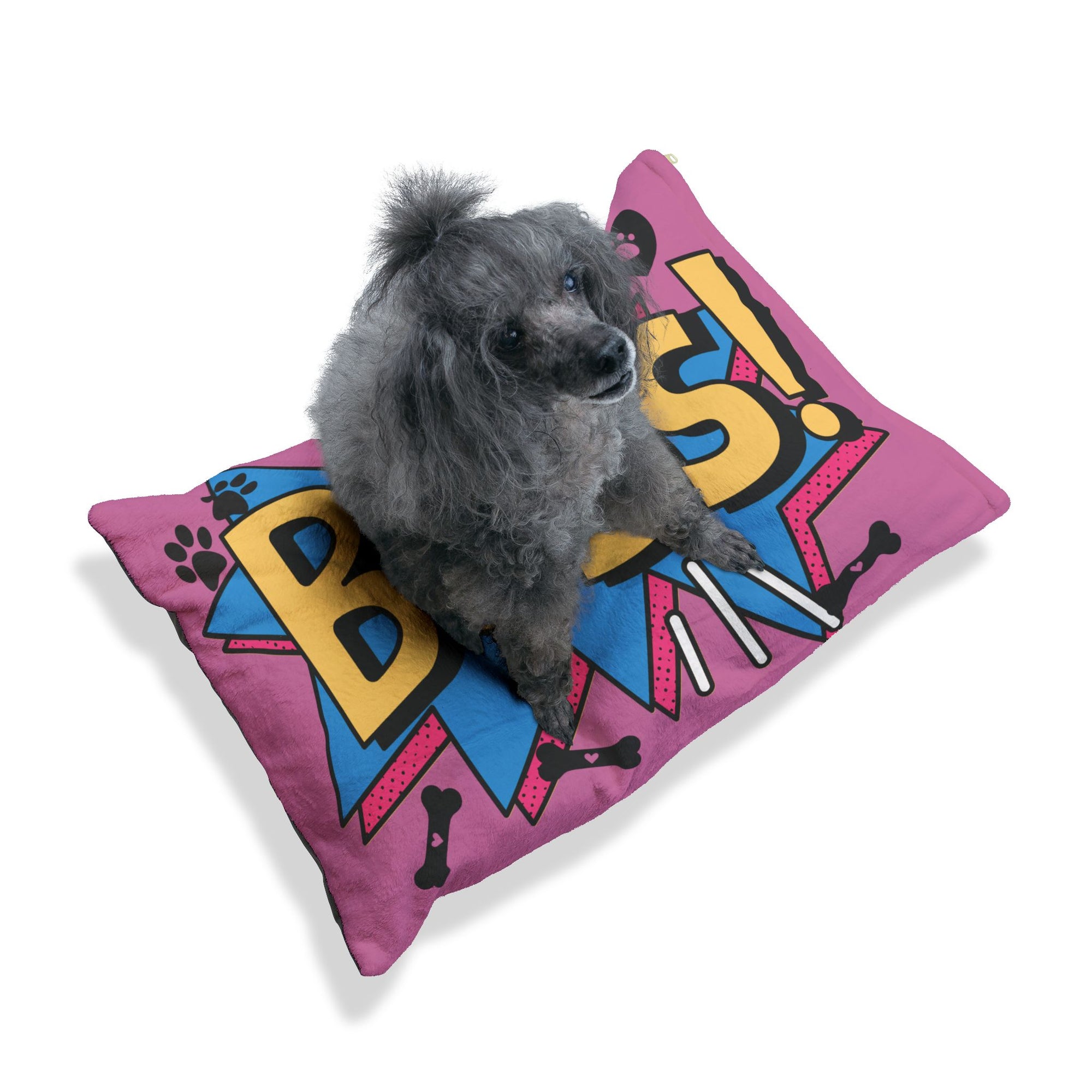 Boss Pet Bed (Pink) - Fun and Cozy Space for Your Furry Leader