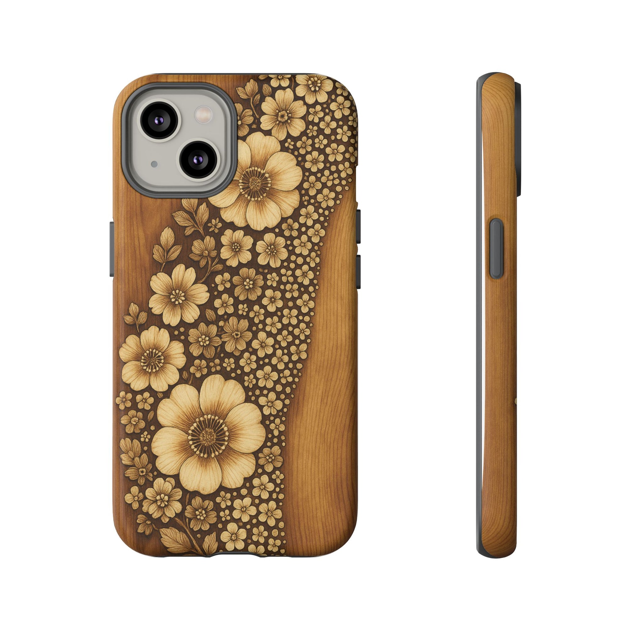 Floral Phone Case - Tough Cases, Protective Cover, Floral Design, Nature Lover Gift, Phone Accessory, Trendy Gadget