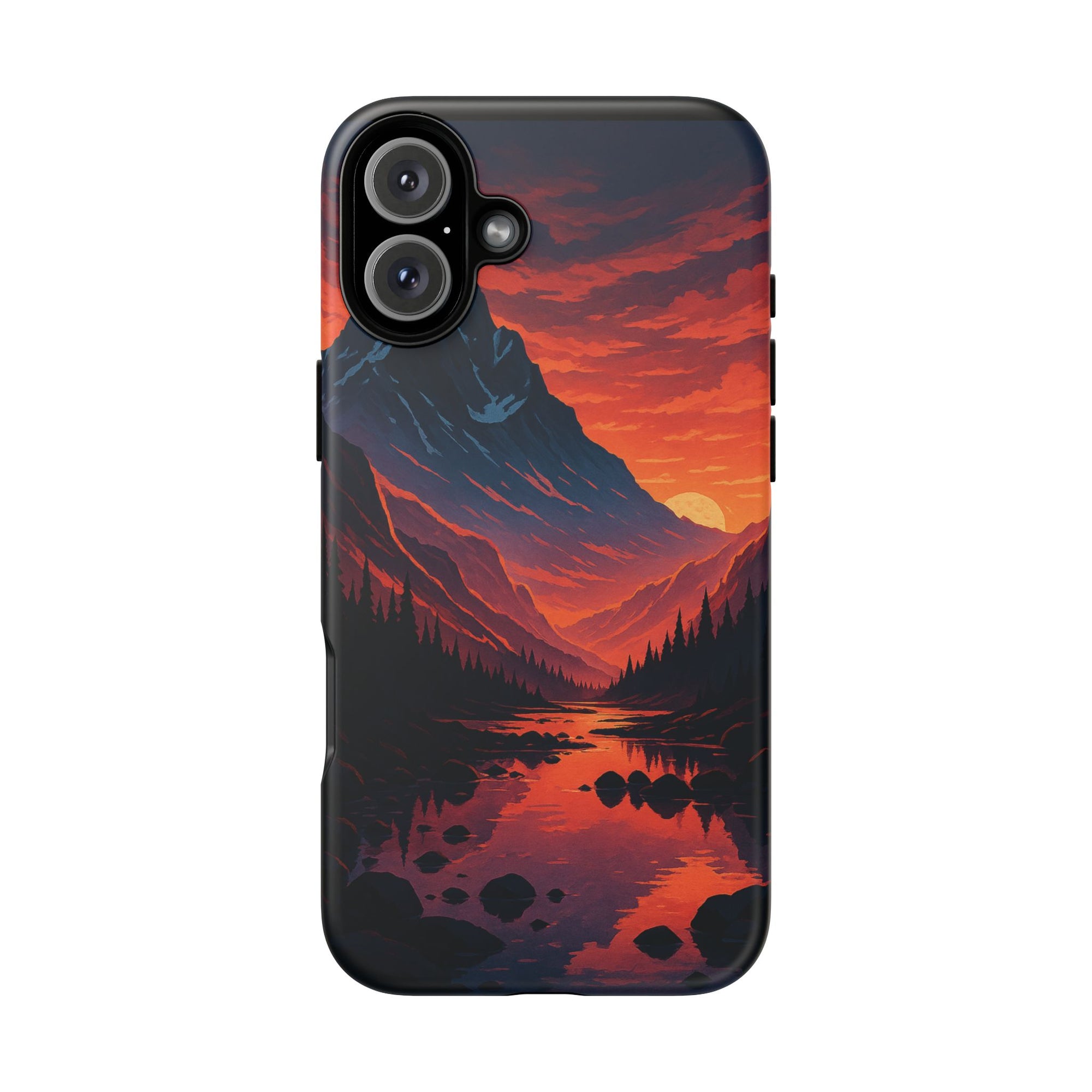 Mountain Sunset Phone Case, Nature Inspired Case, Tough Cases, Gift for Adventurers, Phone Accessories