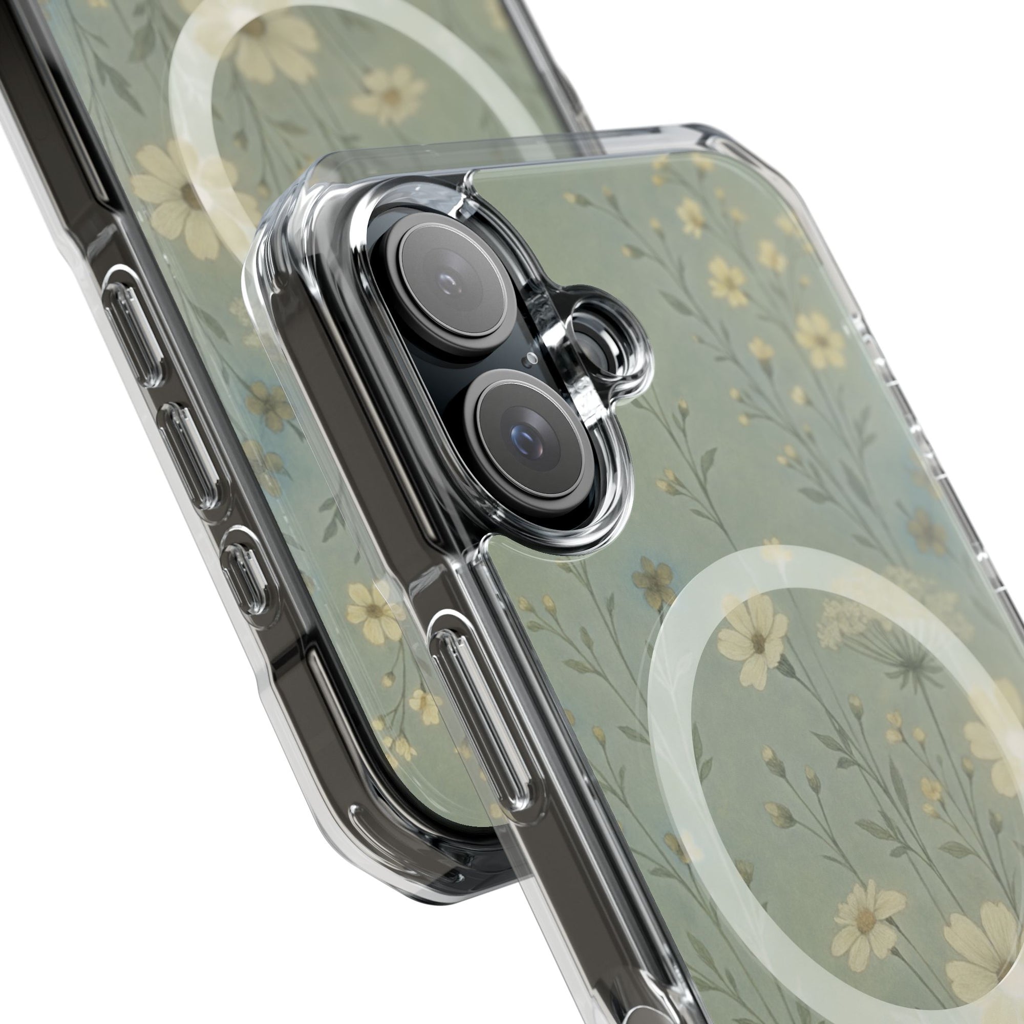 Floral Magnetic Clear Impact Cases, Phone Protection, Floral Design, Nature Lover Gift, Stylish Tech Accessories, Everyday Use