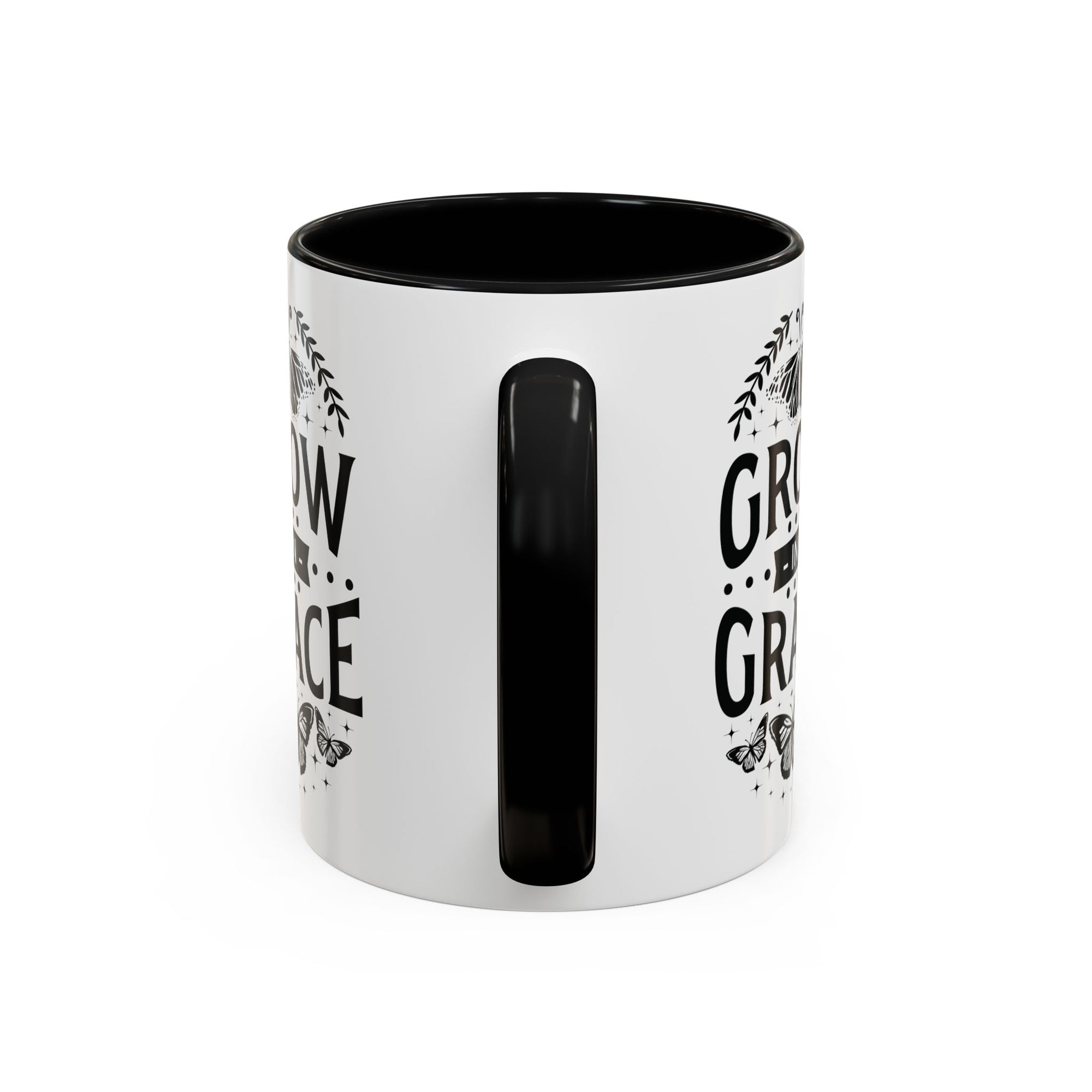 Grow in Grace Accent Coffee Mug - Inspirational Design