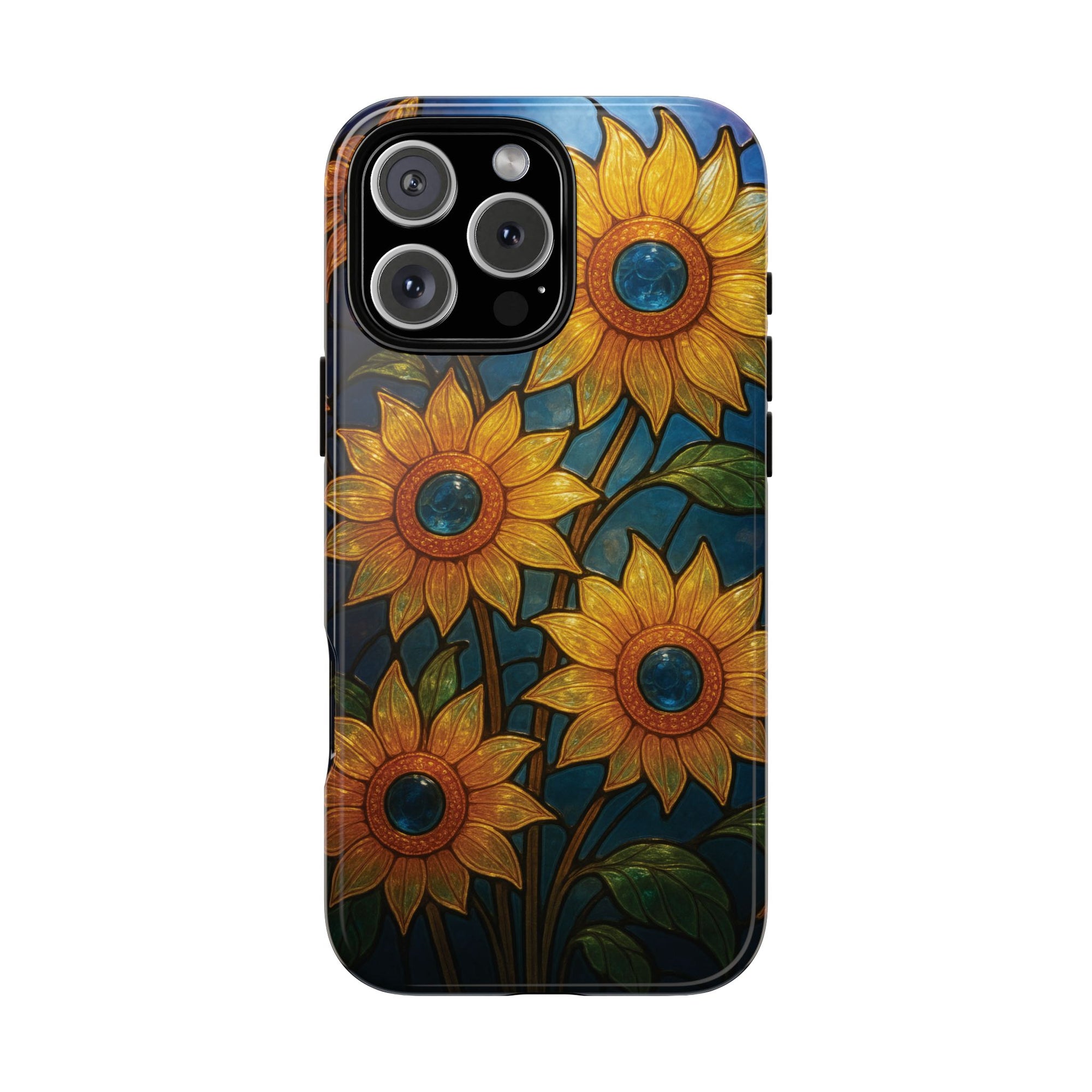 Vibrant Floral Phone Case, Sunflower Design, Tough & Durable Case, Nature Lover Gift, Protective Phone Cover, Spring Aesthetic