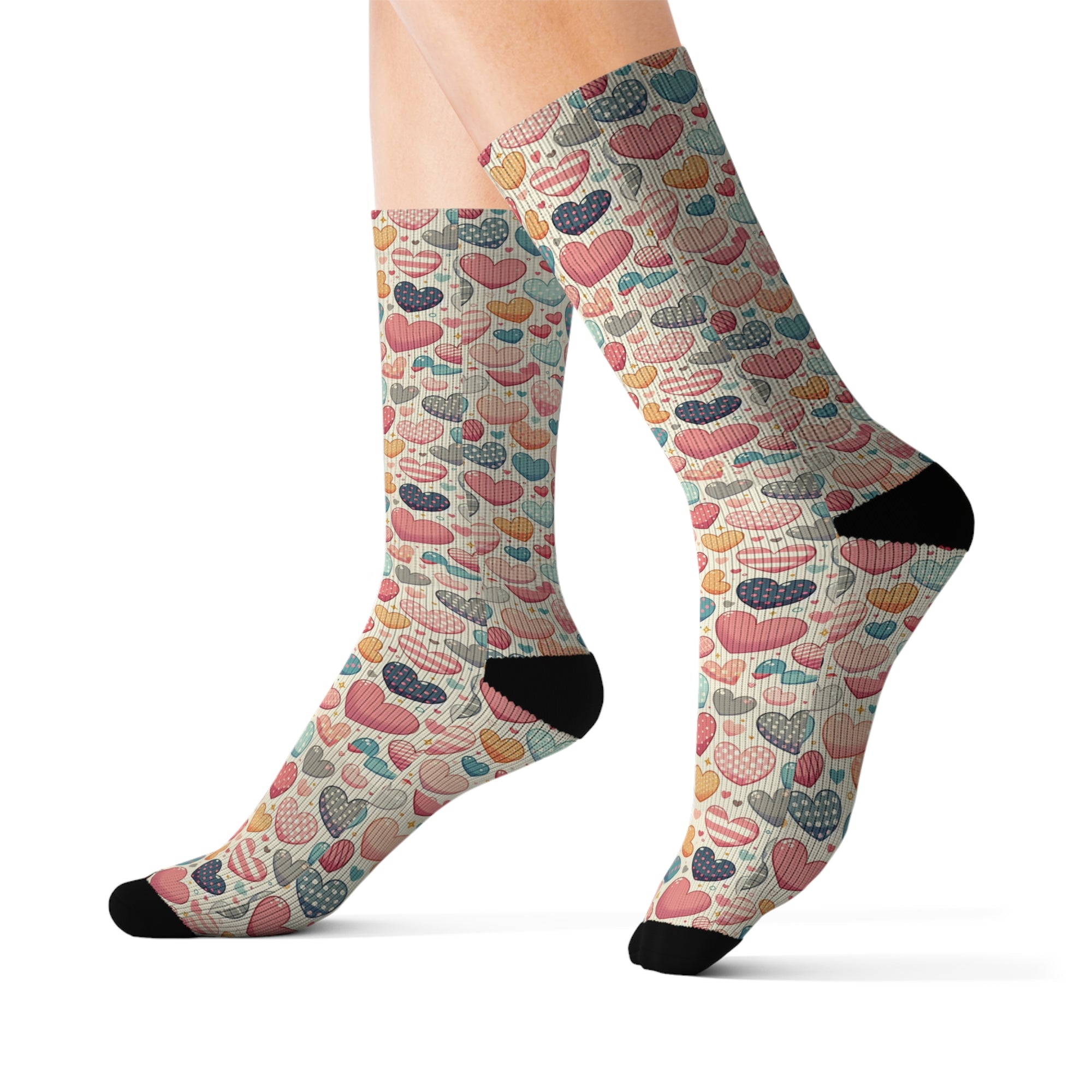 Cute Hearts - Sublimation Socks
