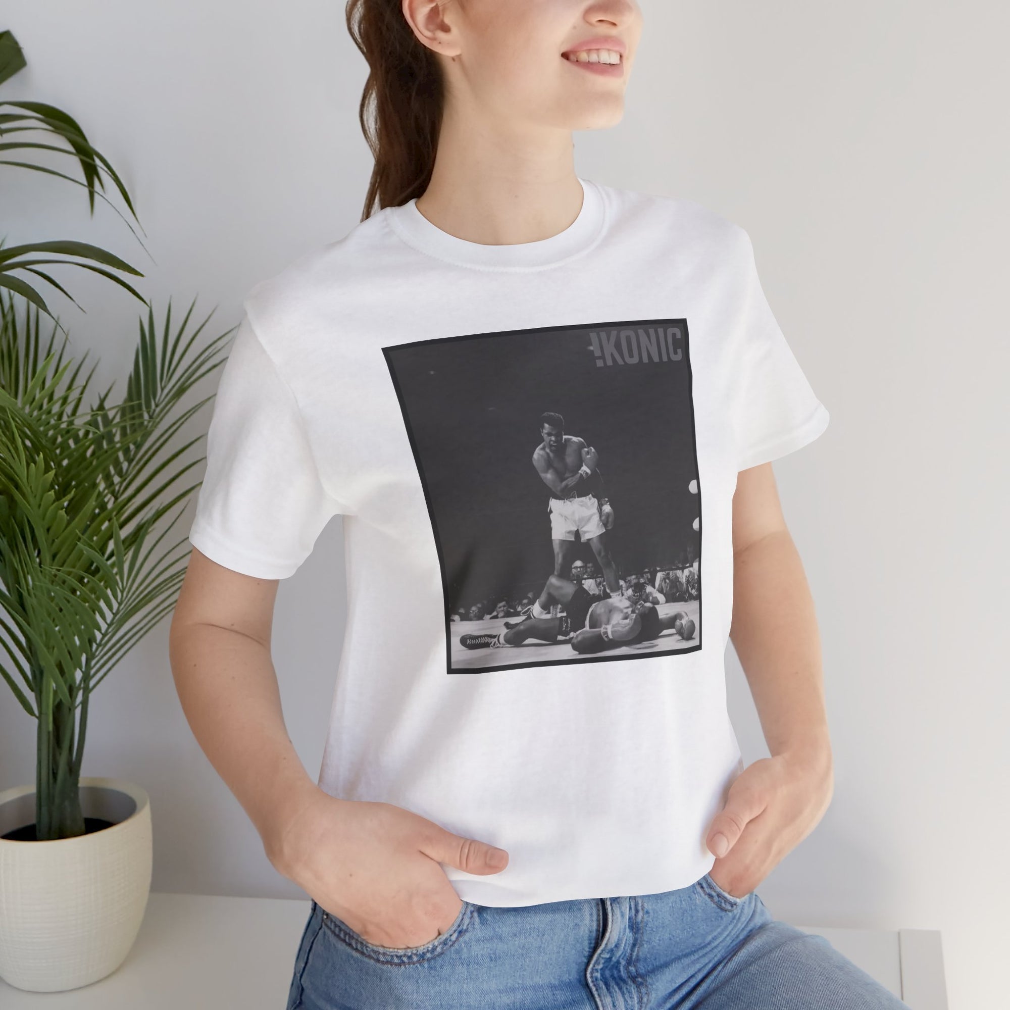IKONIC Unisex Jersey Tee - Casual Graphic Top for Sports Fans, Everyday Wear, Gift for Him/Her, Street Style Fashion, The Boxer