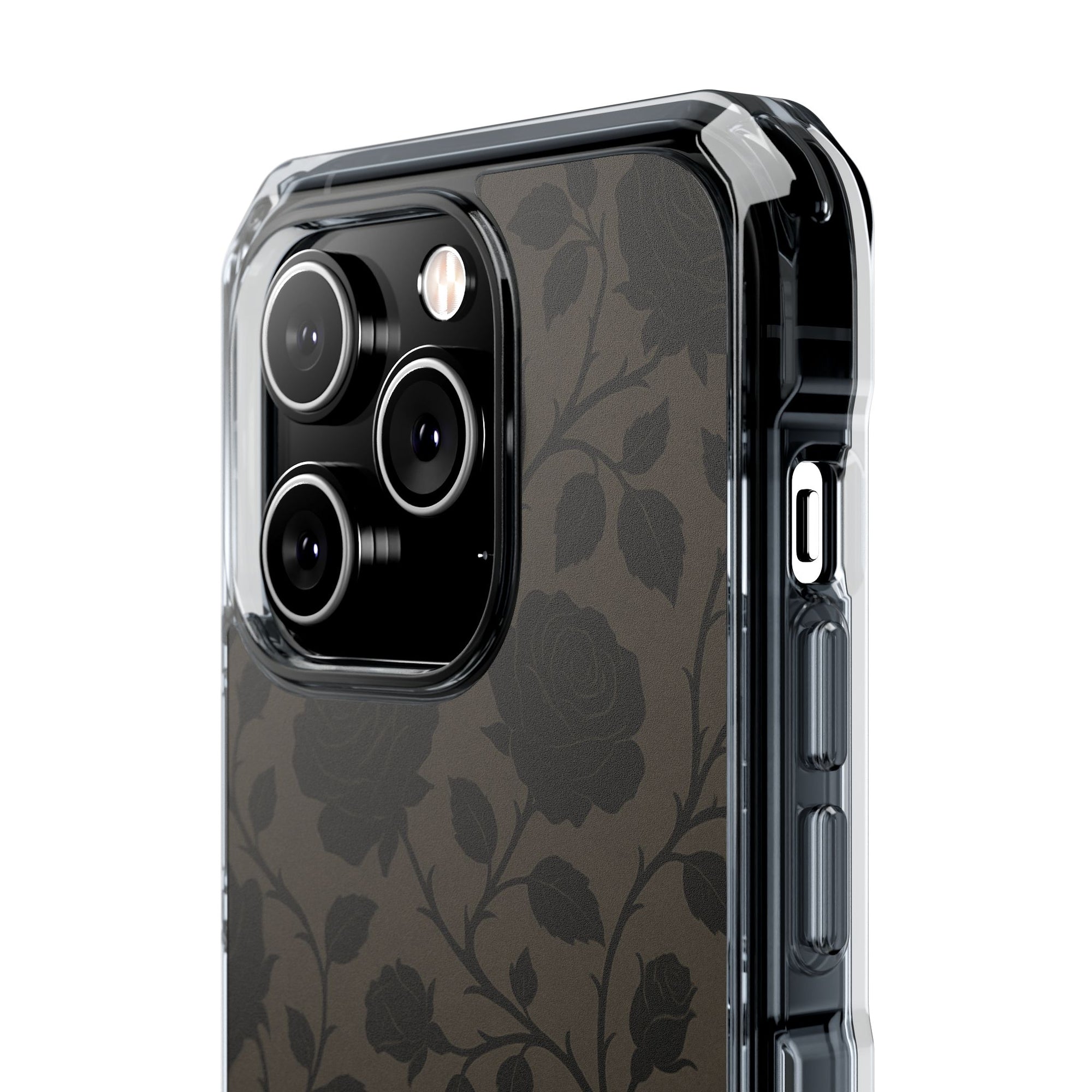 Floral Phone Case - Elegant Rose Design, Magnetic Clear Impact Case for iPhone, Stylish Phone Cover, Gifts for Her, Floral Lover
