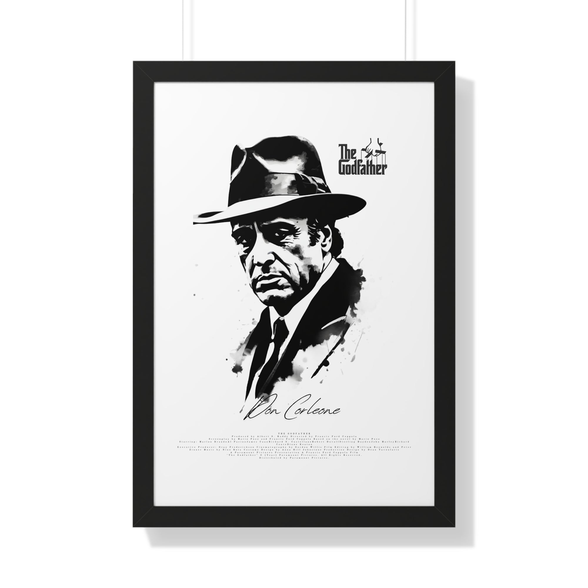 Don Corleone Framed Vertical Poster