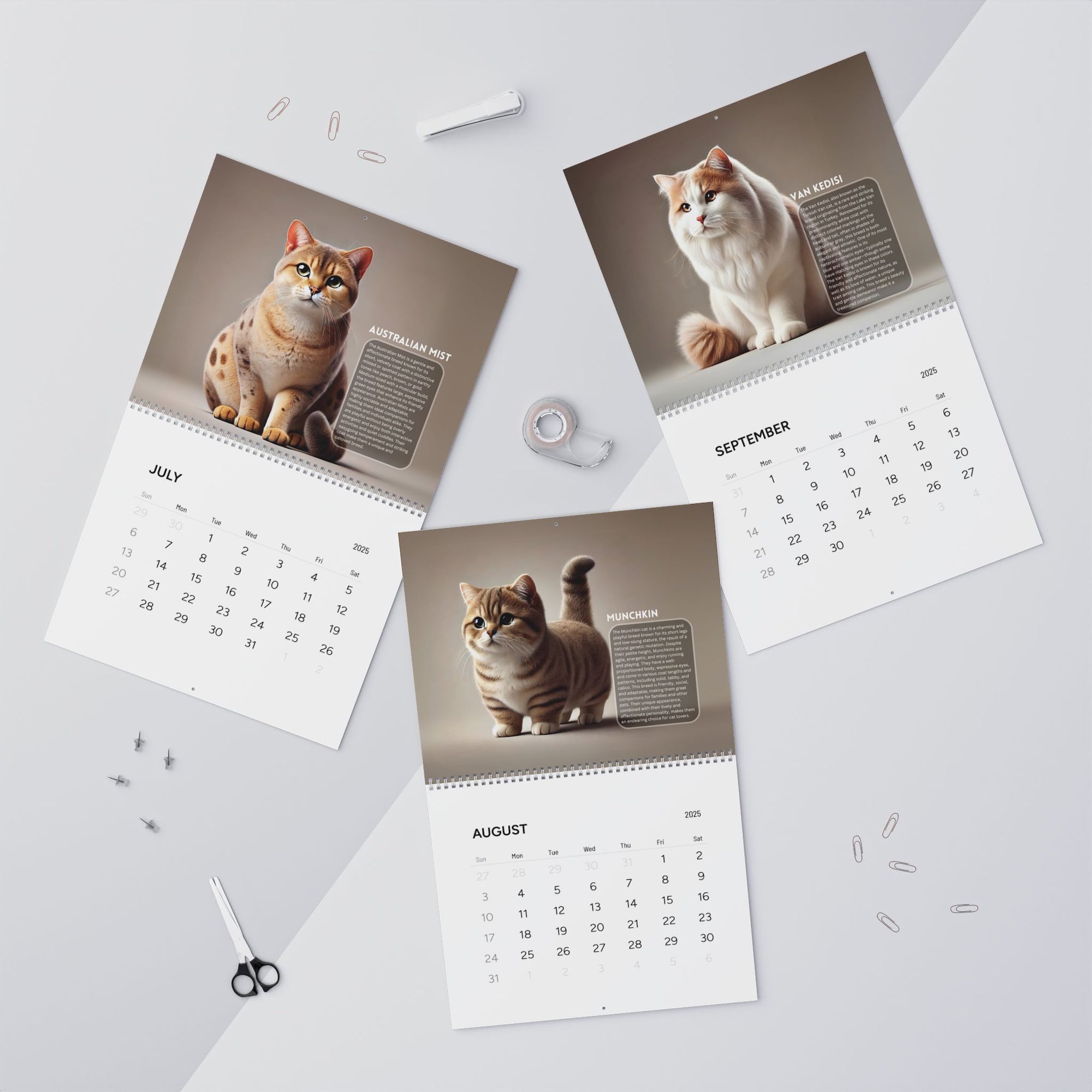Purrfect Wall Calendars (2025)