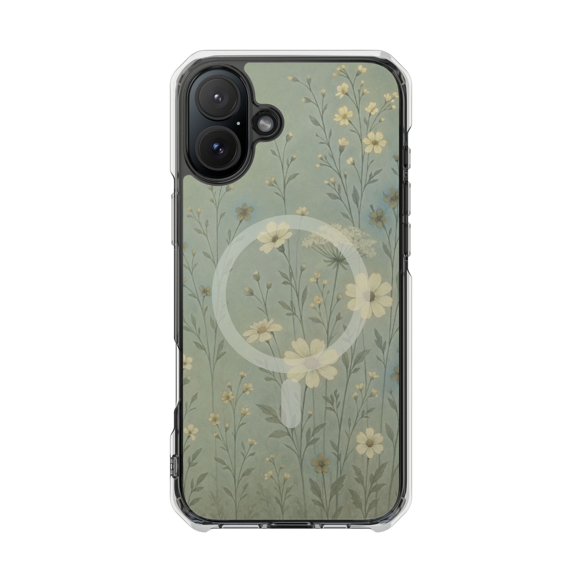 Floral Magnetic Clear Impact Cases, Phone Protection, Floral Design, Nature Lover Gift, Stylish Tech Accessories, Everyday Use