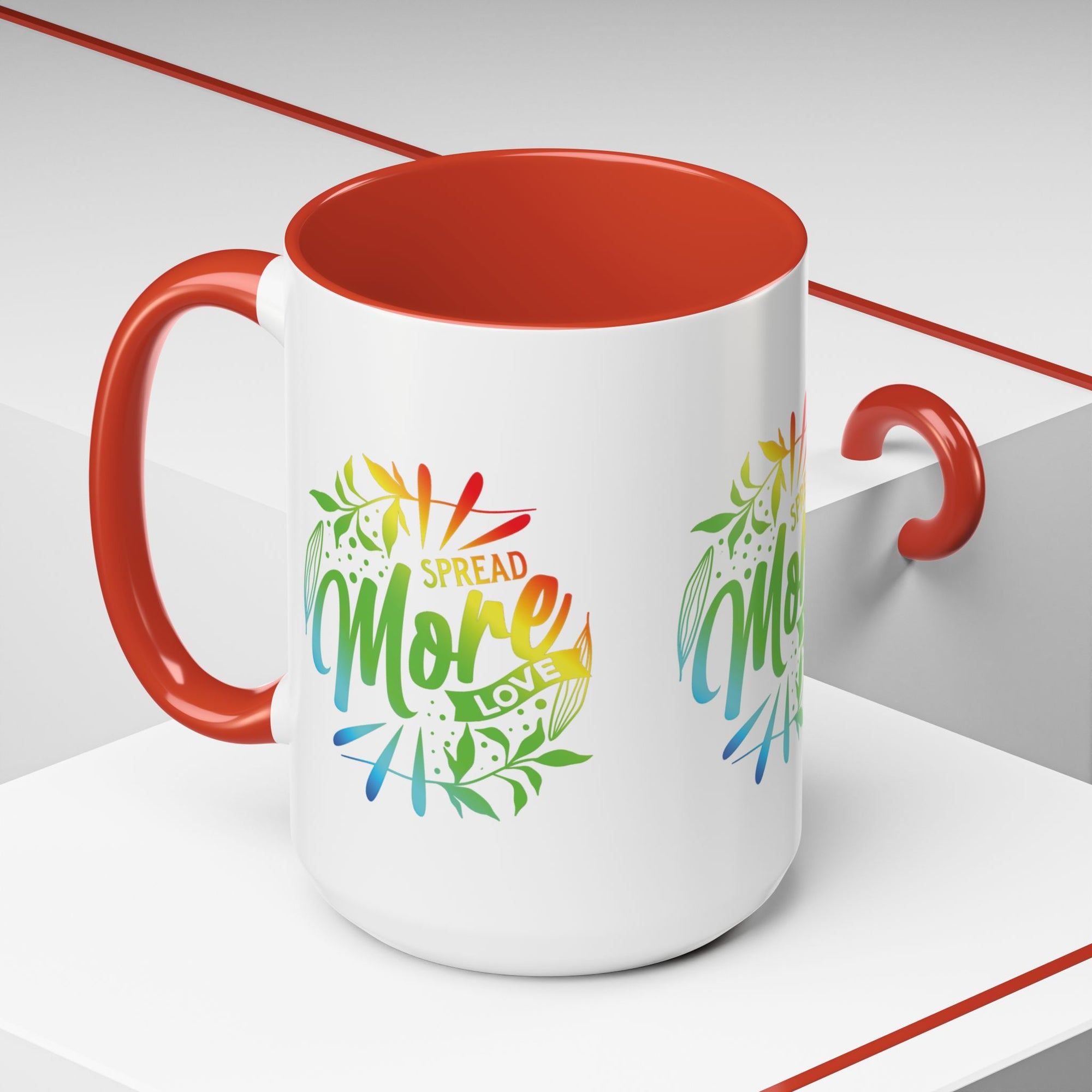 Spread more Love Accent Coffee Mug - Inspirational Design