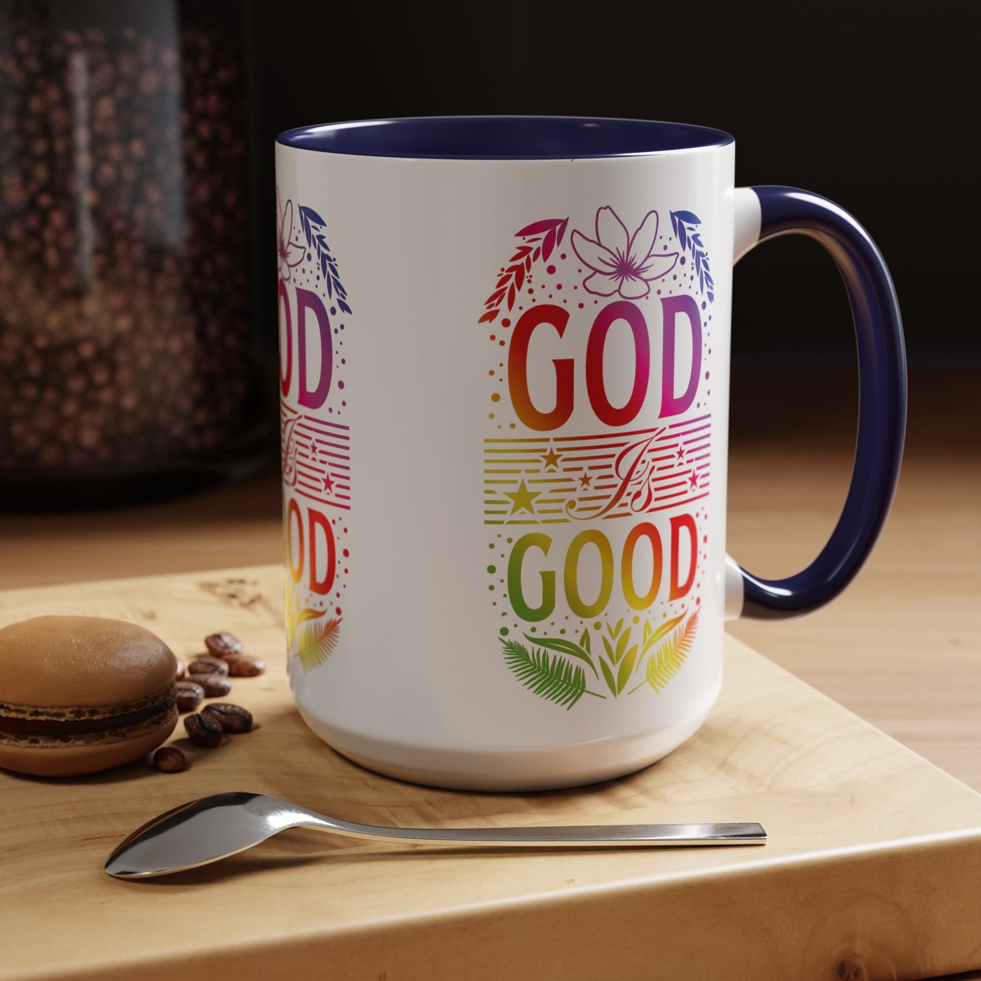 God is Good Accent Coffee Mug - Inspirational Design