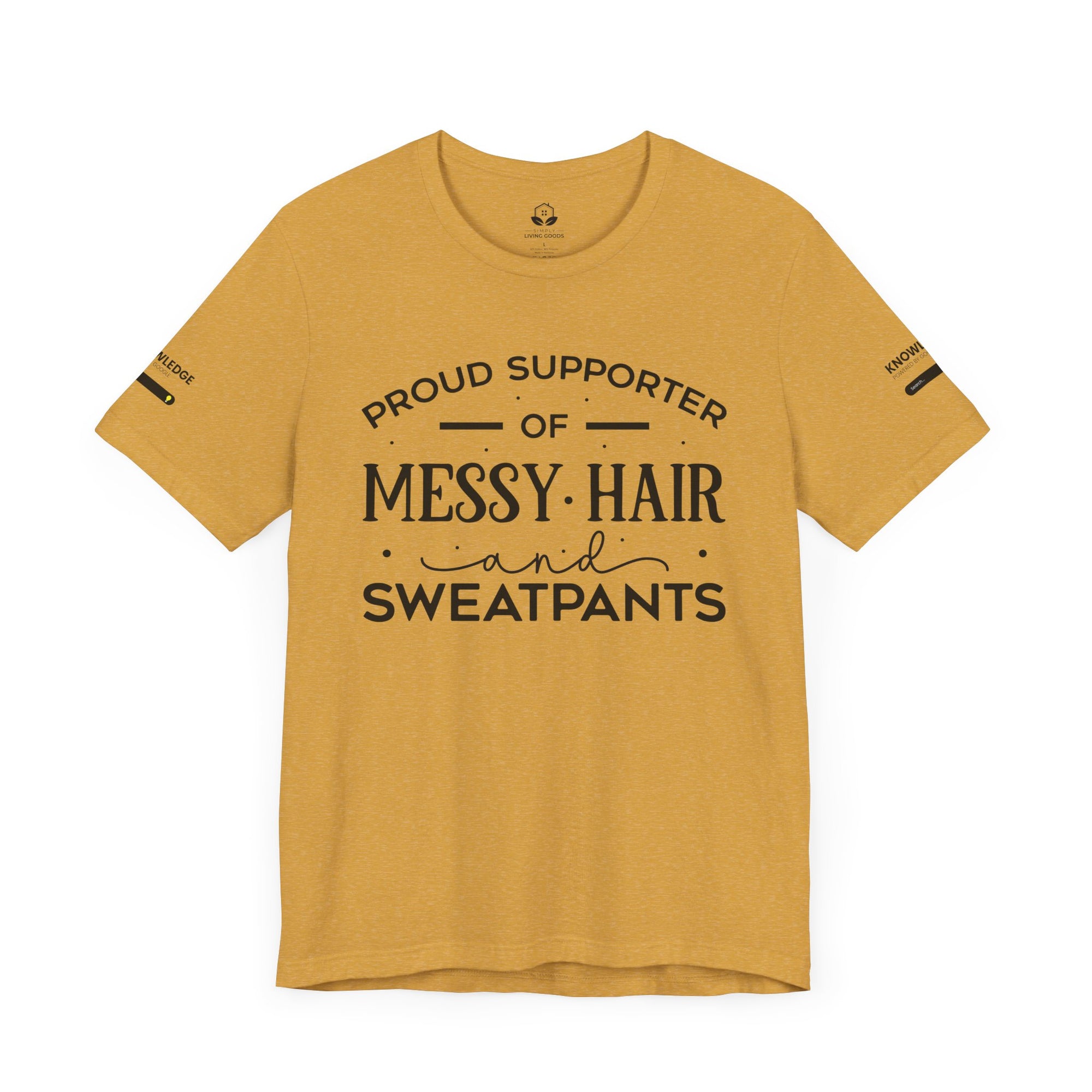 Unisex Jersey Tee with 'Messy Hair' Quote - Perfect for Everyday Wear
