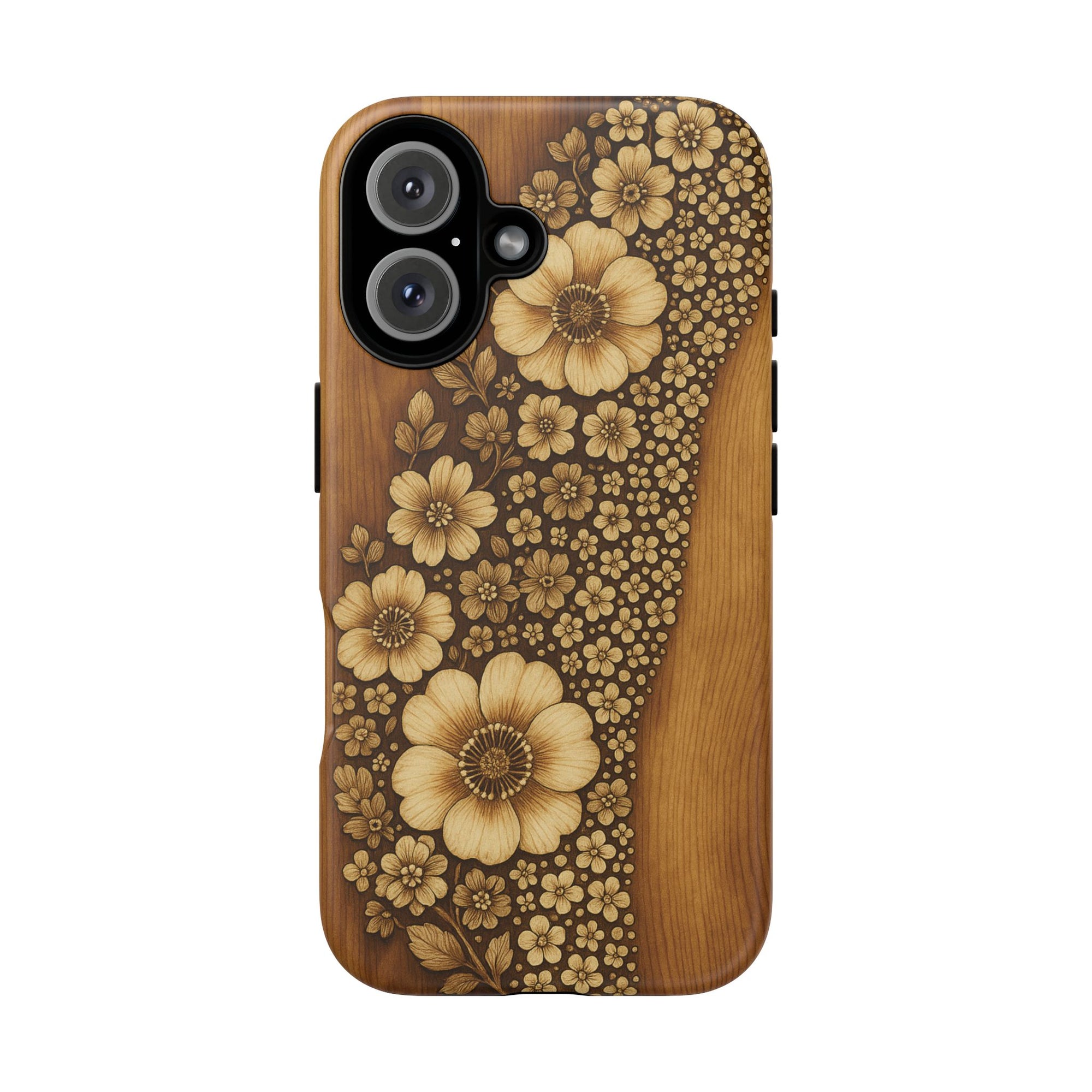 Floral Phone Case - Tough Cases, Protective Cover, Floral Design, Nature Lover Gift, Phone Accessory, Trendy Gadget