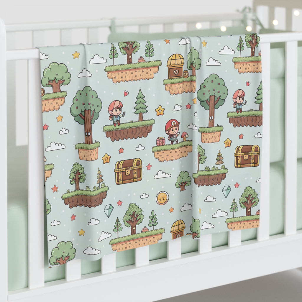 Swaddle Blanket - Fun Gamer Baby Design