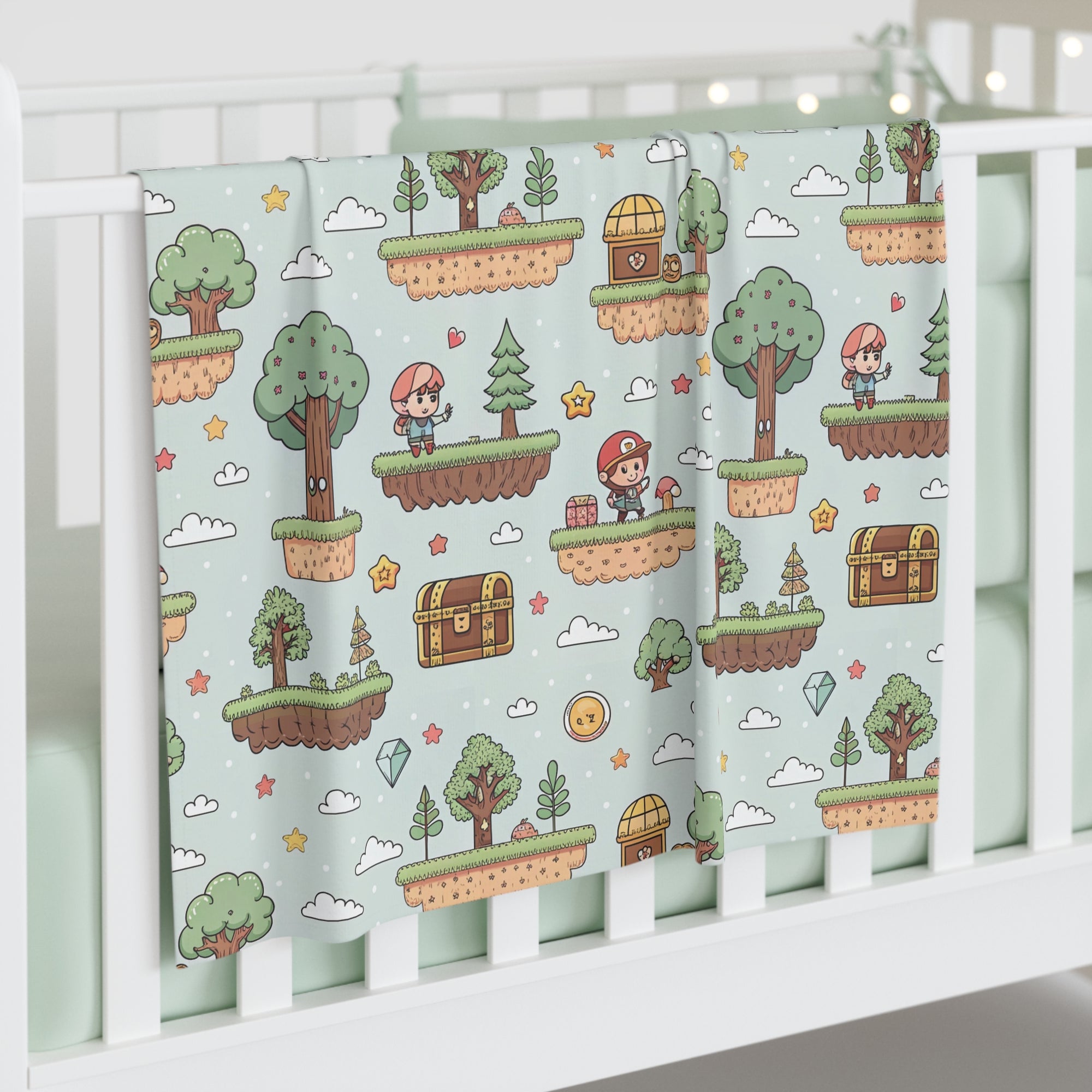 Swaddle Blanket - Fun Gamer Baby Design