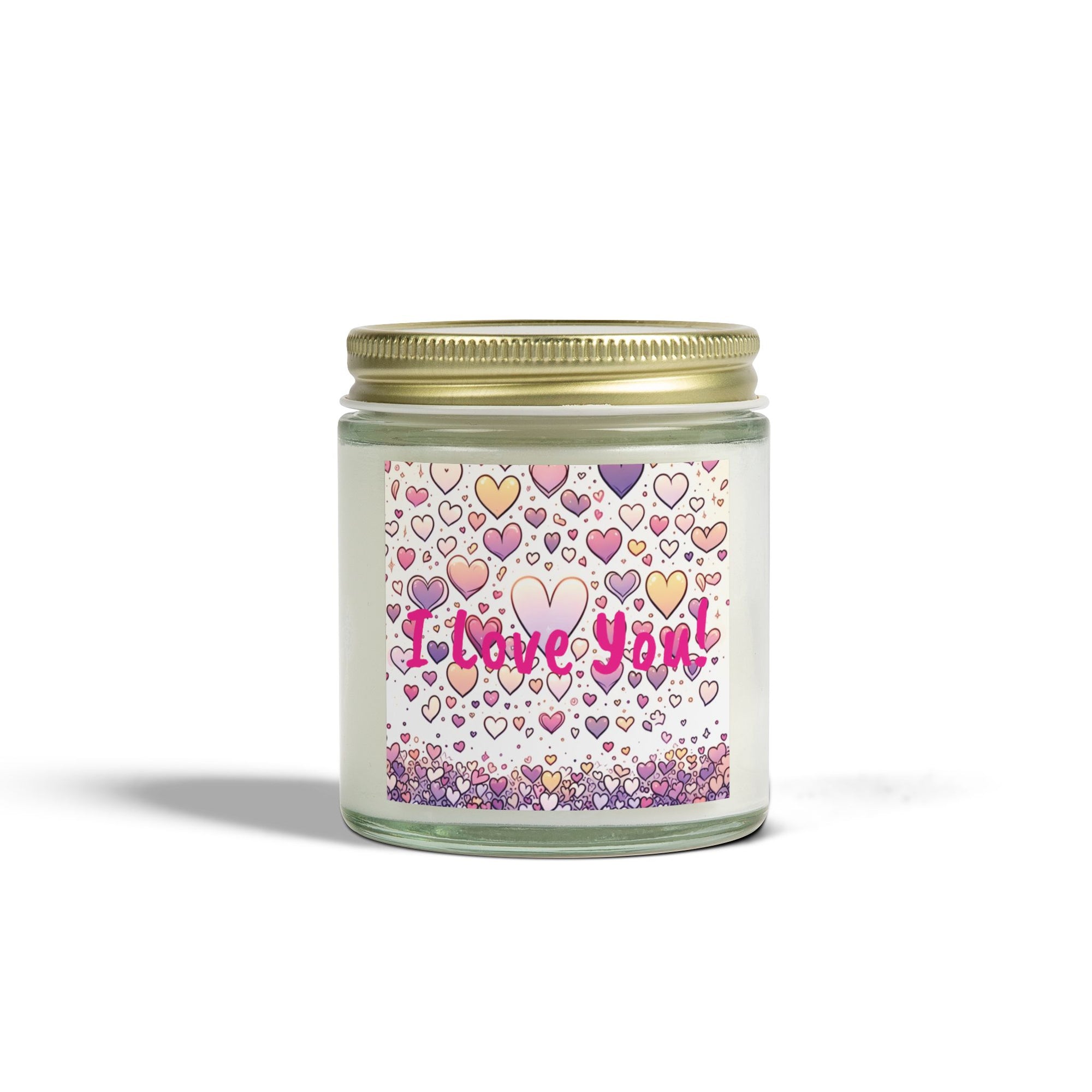 I Love You - Scented Candles, Coconut Apricot Wax (4oz, 9oz)