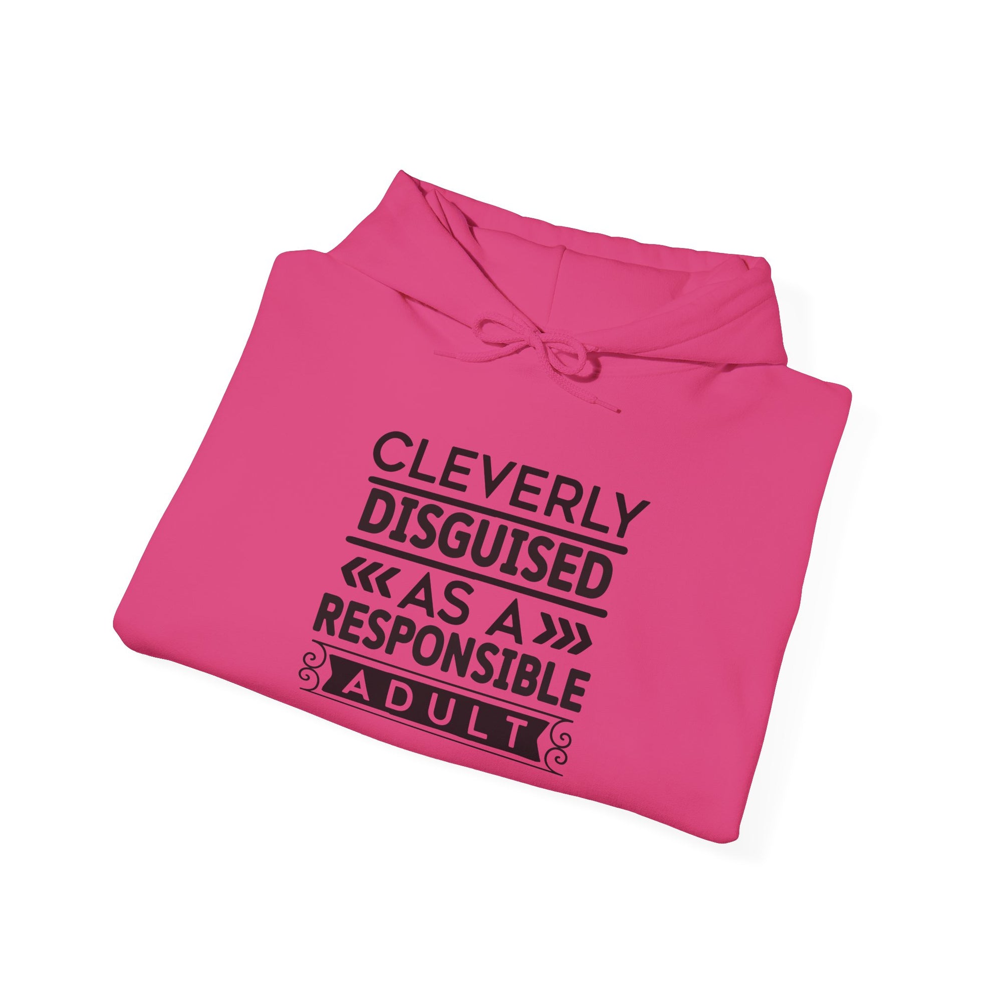 Cleverly Disguised Adult Hoodie - Unisex Heavy Blend Sweatshirt