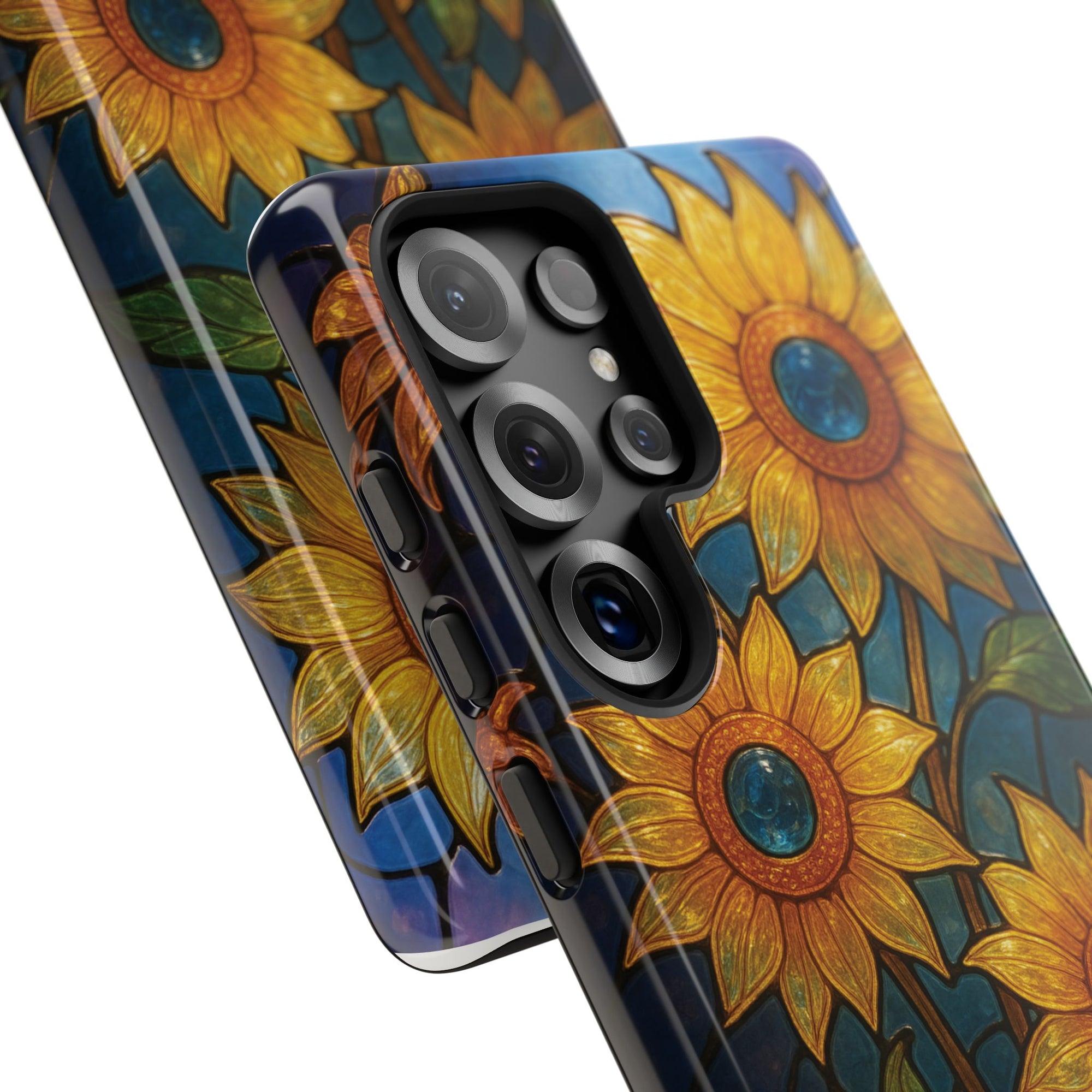 Vibrant Floral Phone Case, Sunflower Design, Tough & Durable Case, Nature Lover Gift, Protective Phone Cover, Spring Aesthetic