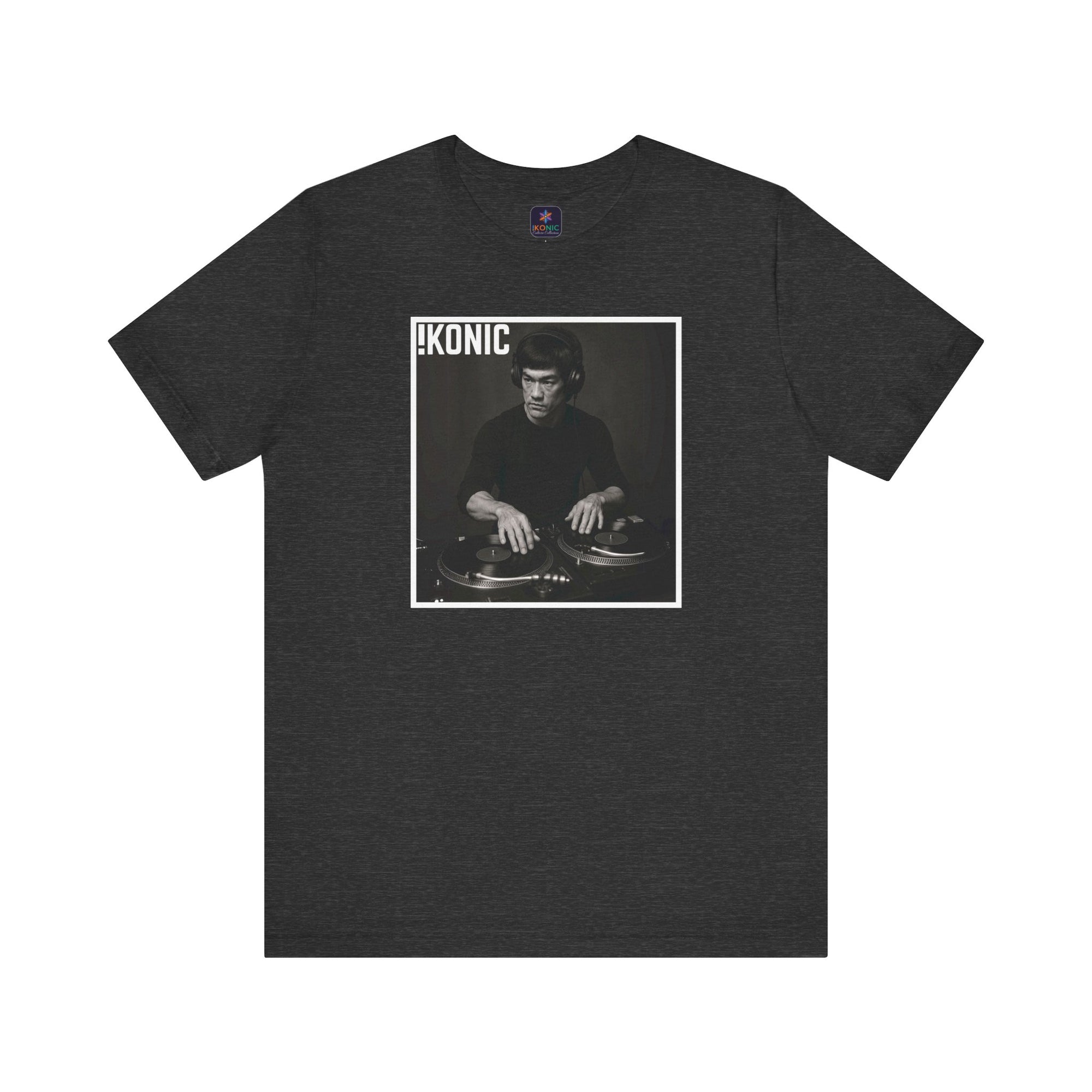 IKONIC Unisex Jersey Tee - Casual Graphic Top for Sports Fans, Everyday Wear, Gift for Him/Her, Street Style Fashion, Bruce The DJ