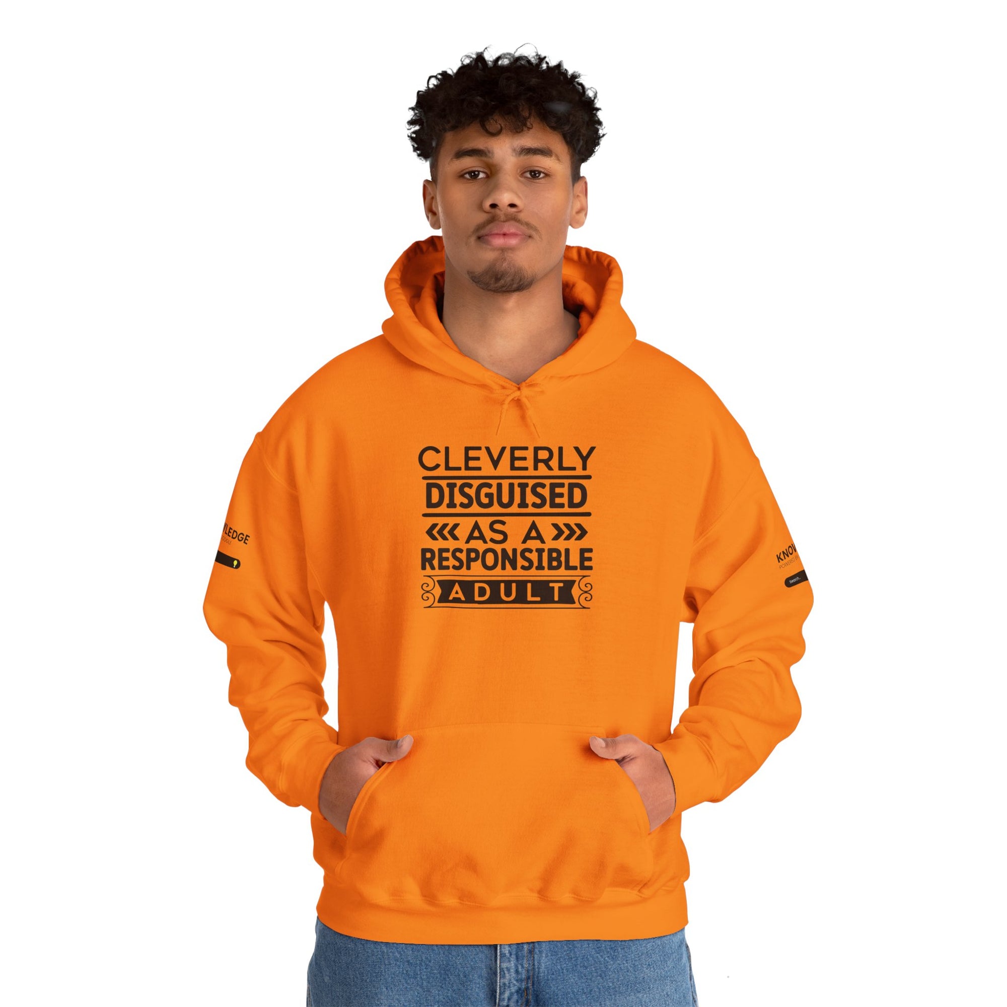 Cleverly Disguised Adult Hoodie - Unisex Heavy Blend Sweatshirt
