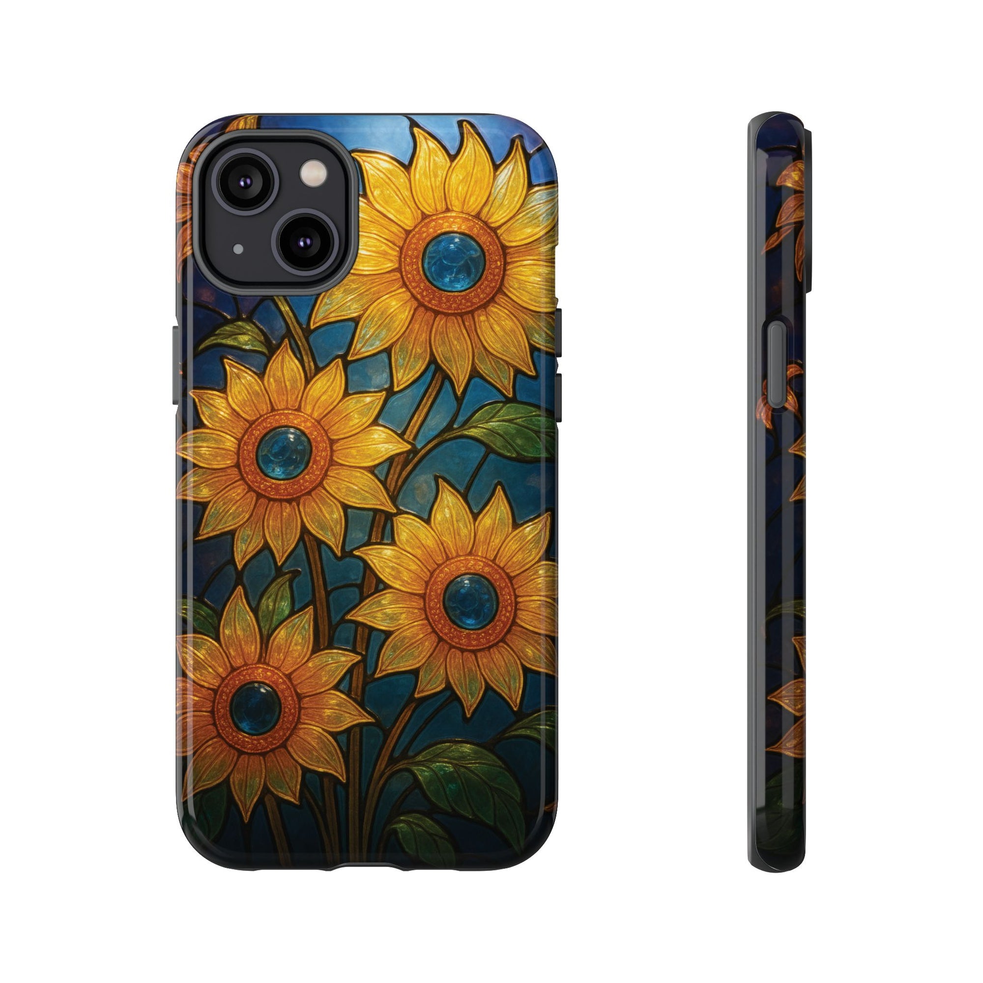 Vibrant Floral Phone Case, Sunflower Design, Tough & Durable Case, Nature Lover Gift, Protective Phone Cover, Spring Aesthetic