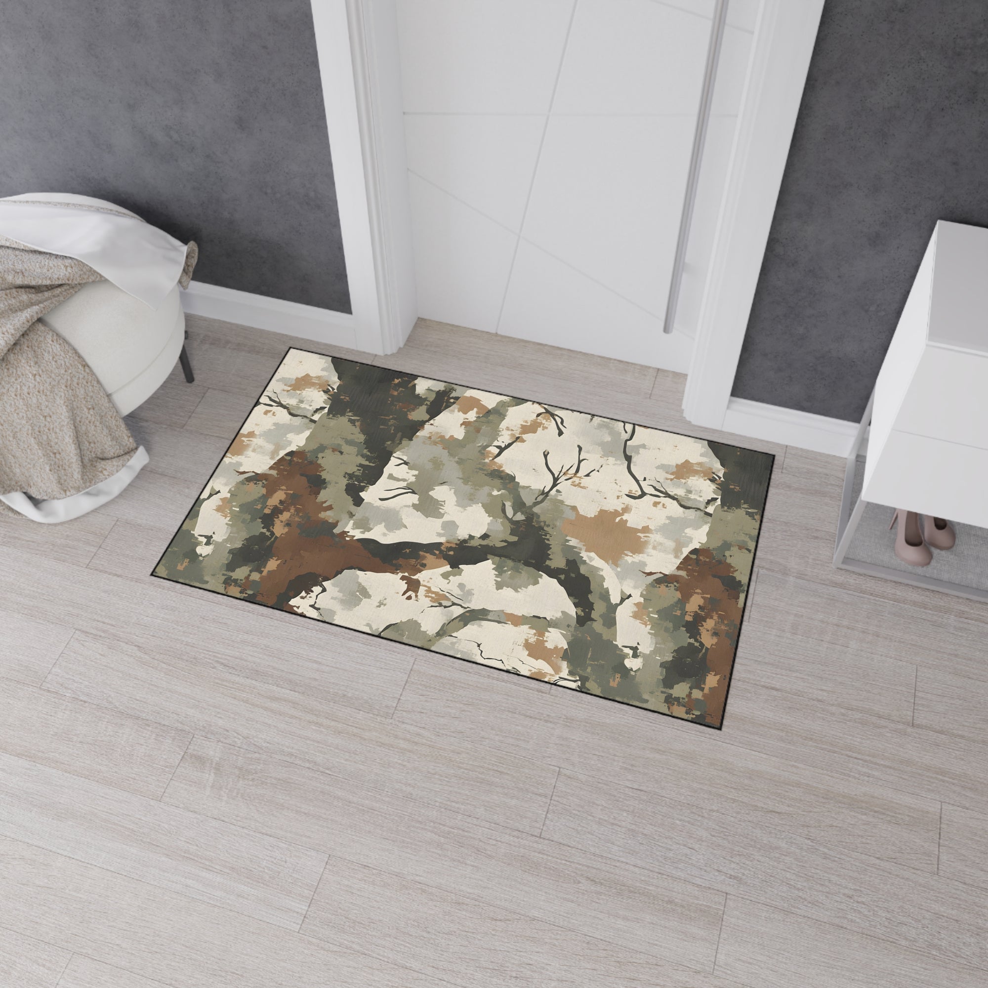 Camo Heavy Duty Floor Mat - Durable & Stylish Home Decor for Indoor/Outdoor Use