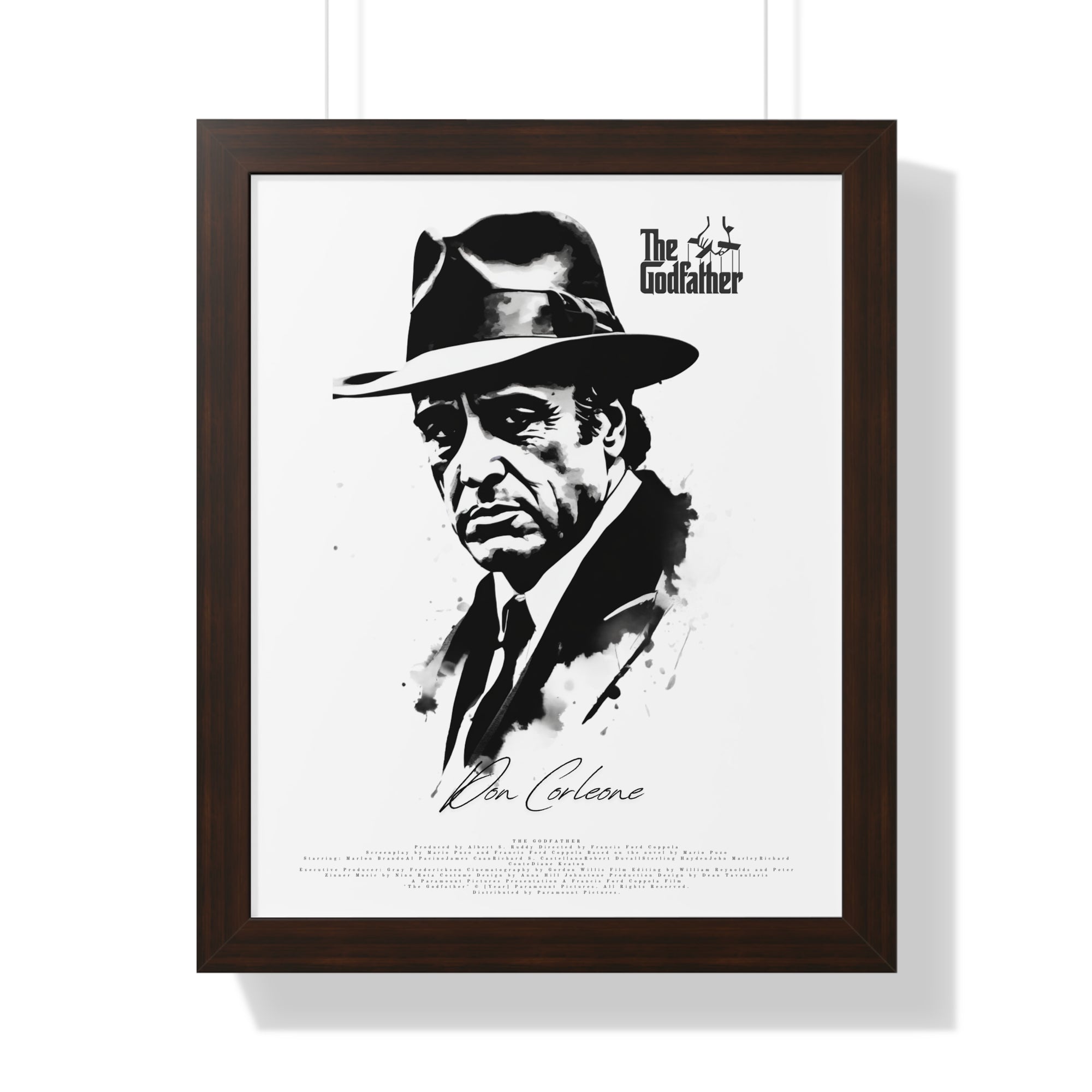 Don Corleone Framed Vertical Poster