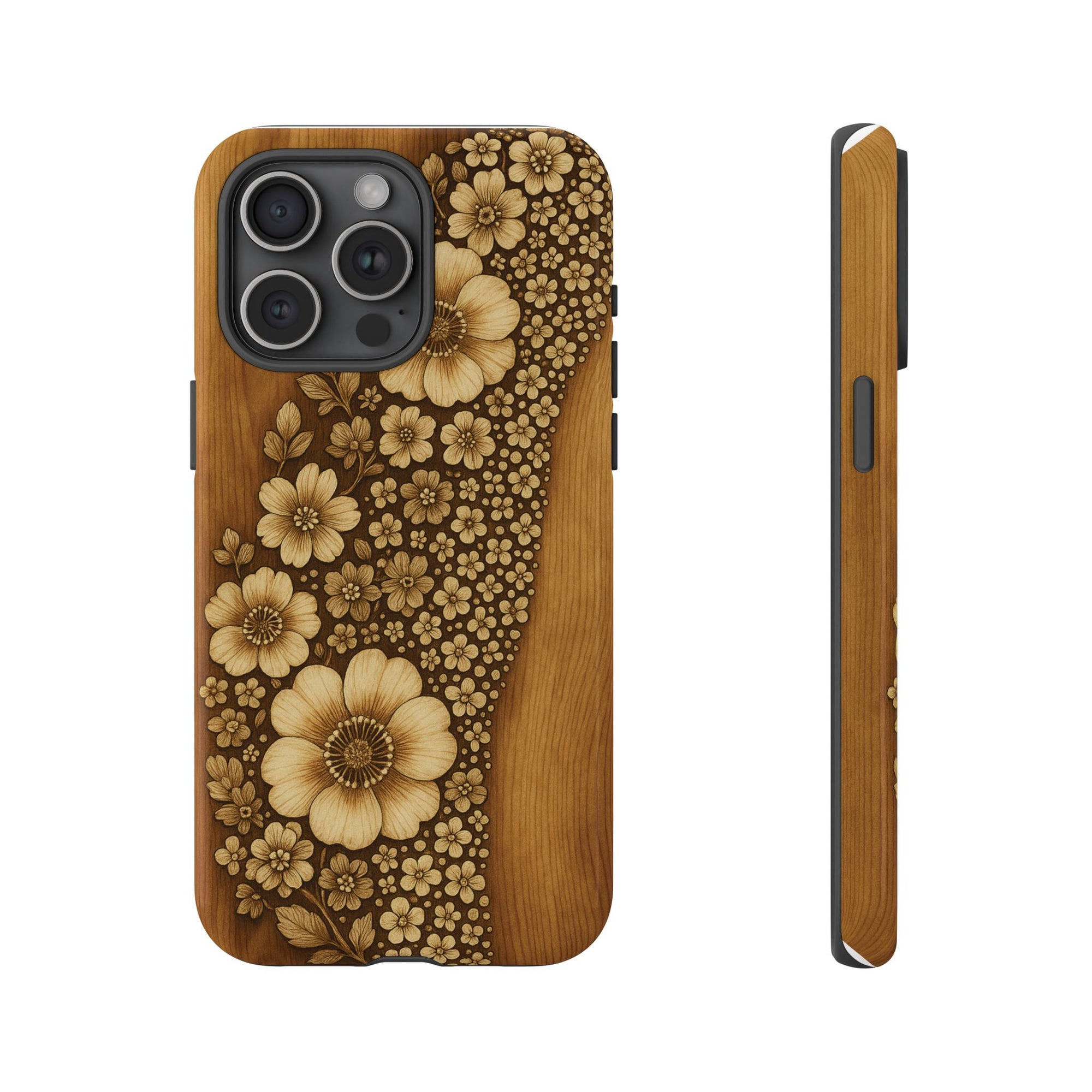 Floral Phone Case - Tough Cases, Protective Cover, Floral Design, Nature Lover Gift, Phone Accessory, Trendy Gadget