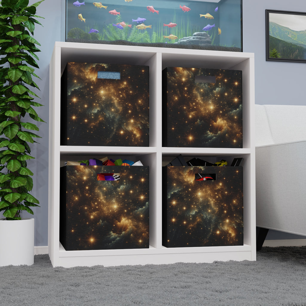 Galaxy-Themed Felt Storage Box - Stylish Organizer for Home Decor