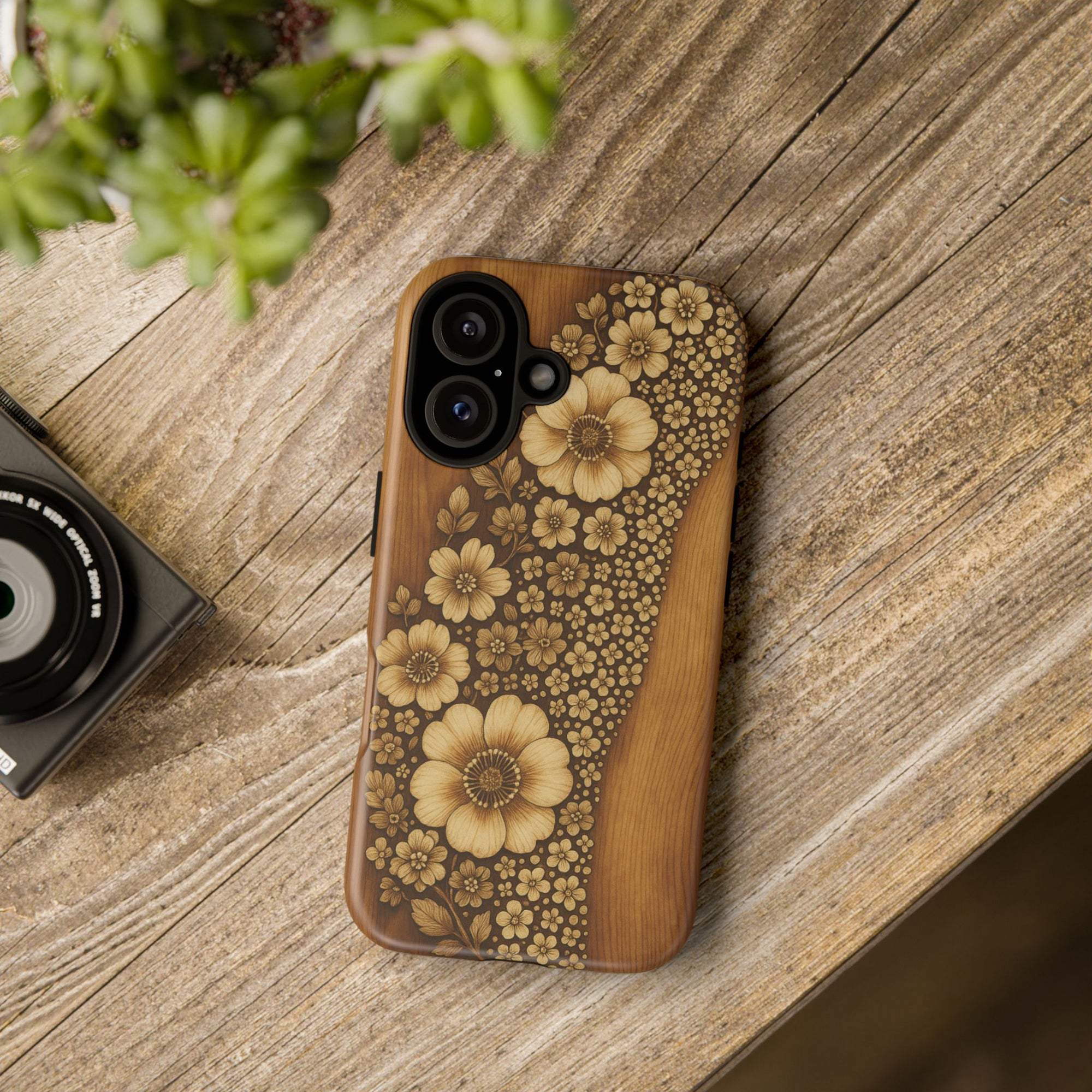 Floral Phone Case - Tough Cases, Protective Cover, Floral Design, Nature Lover Gift, Phone Accessory, Trendy Gadget